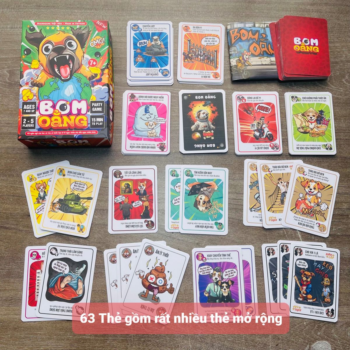 Board game-Bo.m Oẳng Foxi-trò chơi gia đình siêu vui kết nối thành viên-siêu lầy-bựa cho giới trẻ Board game-Bo.m Oẳng Foxi-trò chơi gia đình siêu vui kết nối thành viên-siêu lầy-bựa cho giới trẻ