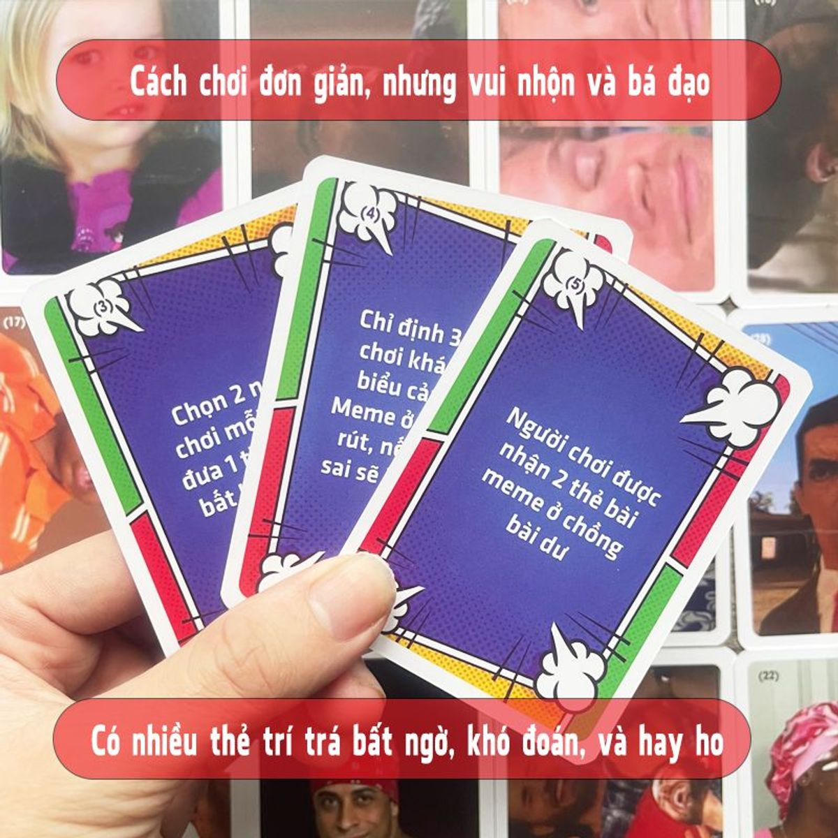 Board game-Bộ Bài Squad Meme Foxi Mêm-trò chơi đội nhóm siêu vui hài hước Board game-Bộ Bài Squad Meme Foxi Mêm-trò chơi đội nhóm siêu vui hài hước
