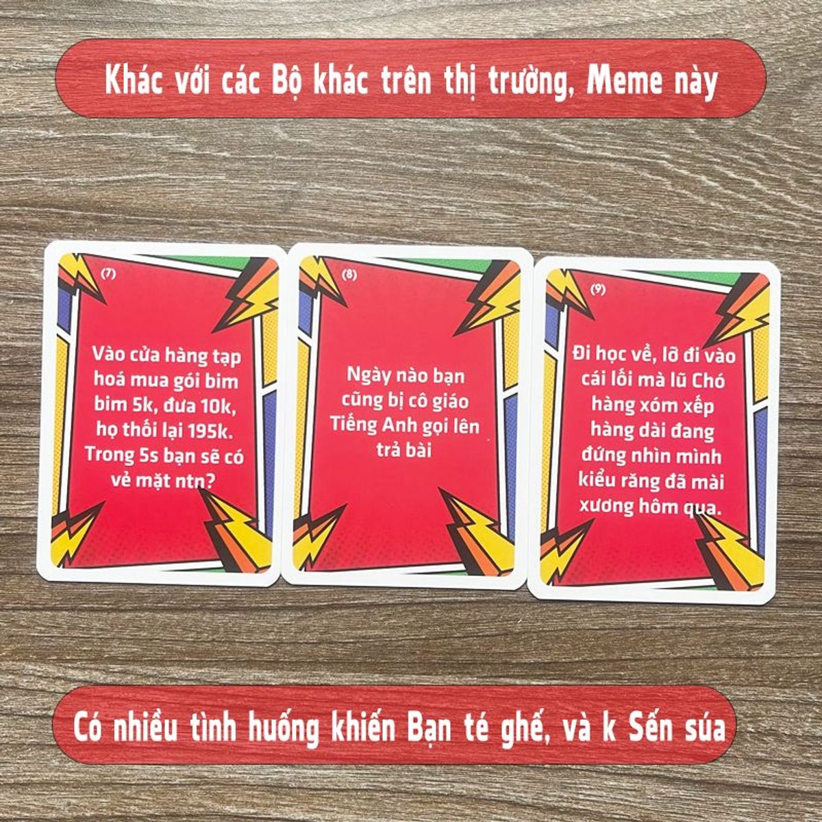 Board game-Bộ Bài Squad Meme Foxi Mêm-trò chơi đội nhóm siêu vui hài hước Board game-Bộ Bài Squad Meme Foxi Mêm-trò chơi đội nhóm siêu vui hài hước