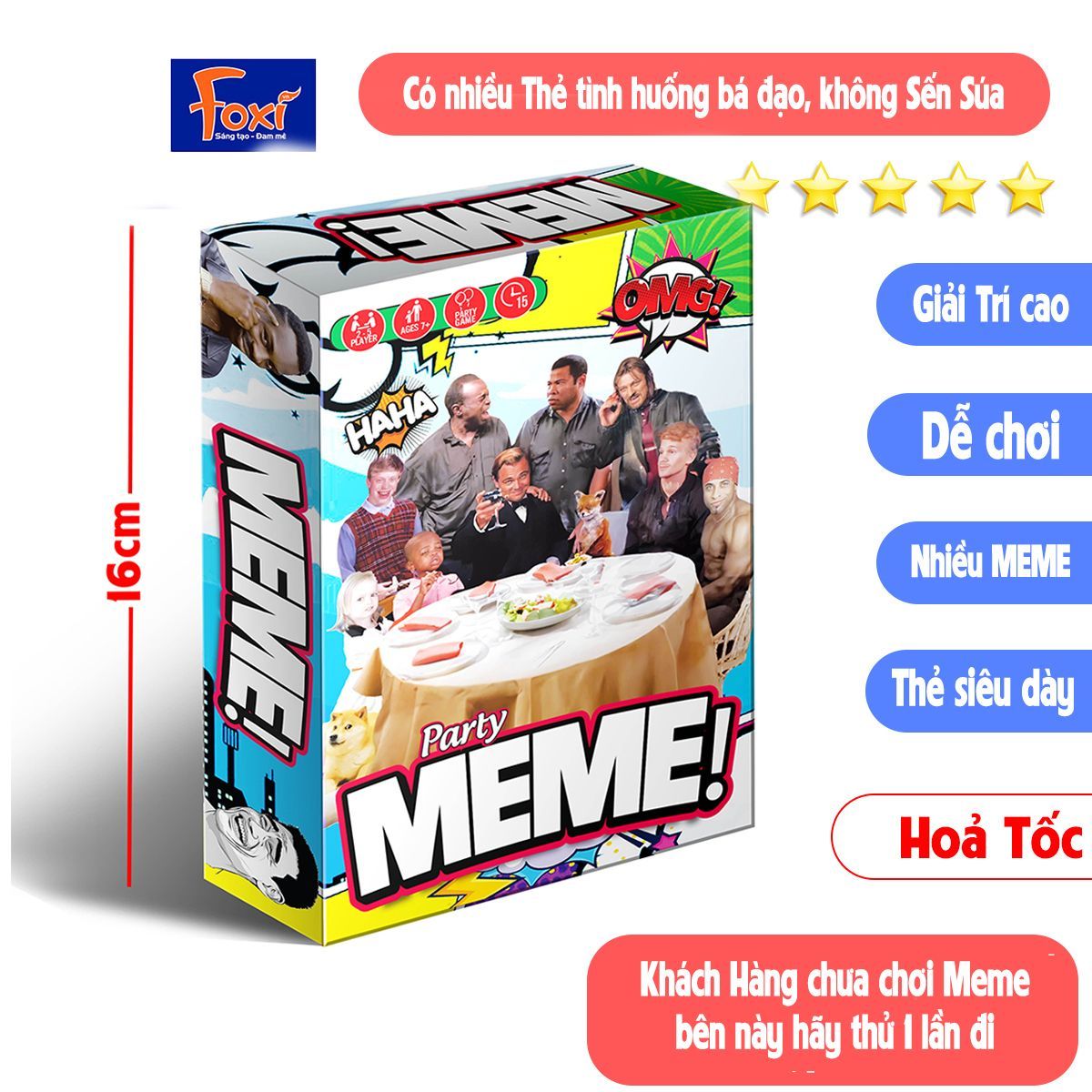 Board game-Bộ Bài Squad Meme Foxi Mêm-trò chơi đội nhóm siêu vui hài hước Board game-Bộ Bài Squad Meme Foxi Mêm-trò chơi đội nhóm siêu vui hài hước