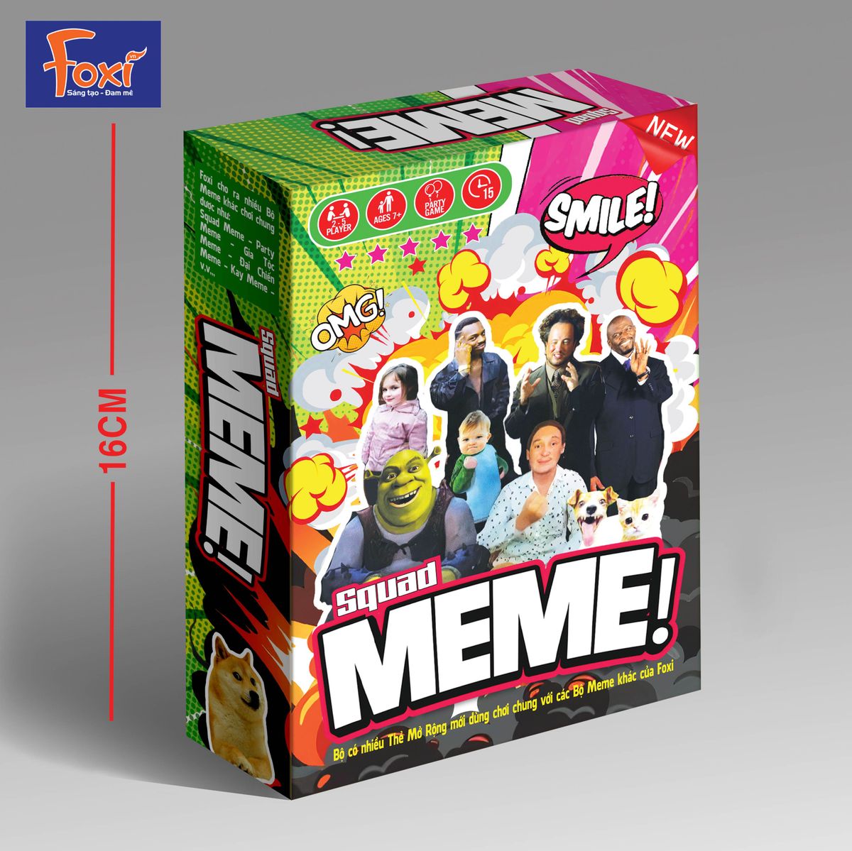 Board game-Bộ Bài Party Meme Squad Meme Foxi Mêm-trò chơi đội nhóm siêu vui hài hước Board game-Bộ Bài Party Meme Squad Meme Foxi Mêm-trò chơi đội nhóm siêu vui hài hước