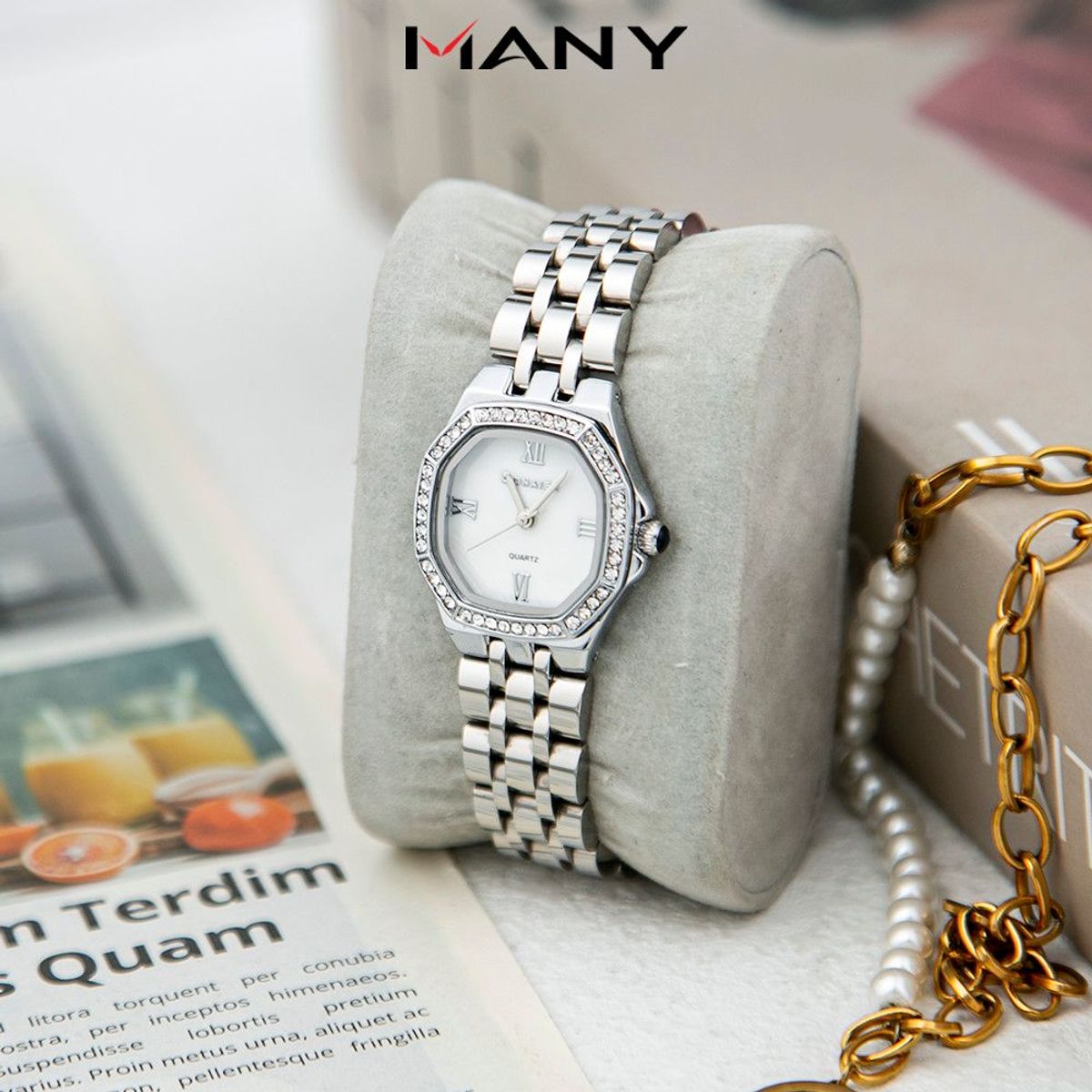 Đồng Hồ Nữ Tròn Bonaier 296 Đính Hạt Bên Ngoài, Thanh Lịch Và Quý Phái Đồng Hồ Nữ Tròn Bonaier 296 Đính Hạt Bên Ngoài, Thanh Lịch Và Quý Phái