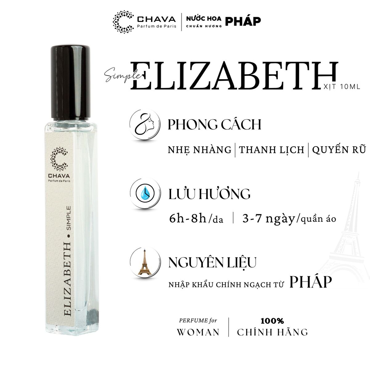 COMBO 5 CHAI NƯỚC HOA SIMPLE 10ML BẤT KỲ - CHAVA COMBO 5 CHAI NƯỚC HOA SIMPLE 10ML BẤT KỲ - CHAVA