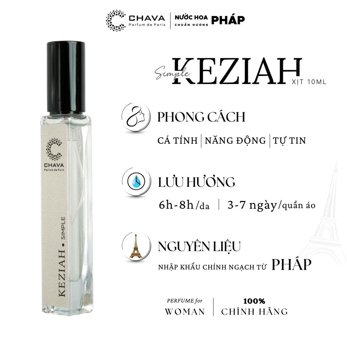 COMBO 3 CHAI NƯỚC HOA SIMPLE 10ML BẤT KỲ - CHAVA COMBO 3 CHAI NƯỚC HOA SIMPLE 10ML BẤT KỲ - CHAVA