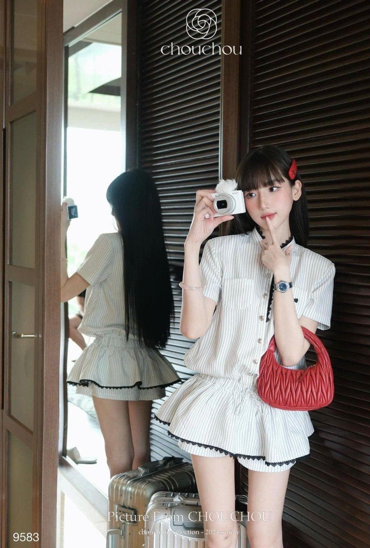 ĐẦM SỌC KÈM QUẦN PHỐI REN NƠ THÊU, CÓ ĐỆM VAI HÀNG CAO CẤP Freesize dưới 52kg ĐẦM SỌC KÈM QUẦN PHỐI REN NƠ THÊU, CÓ ĐỆM VAI HÀNG CAO CẤP Freesize dưới 52kg