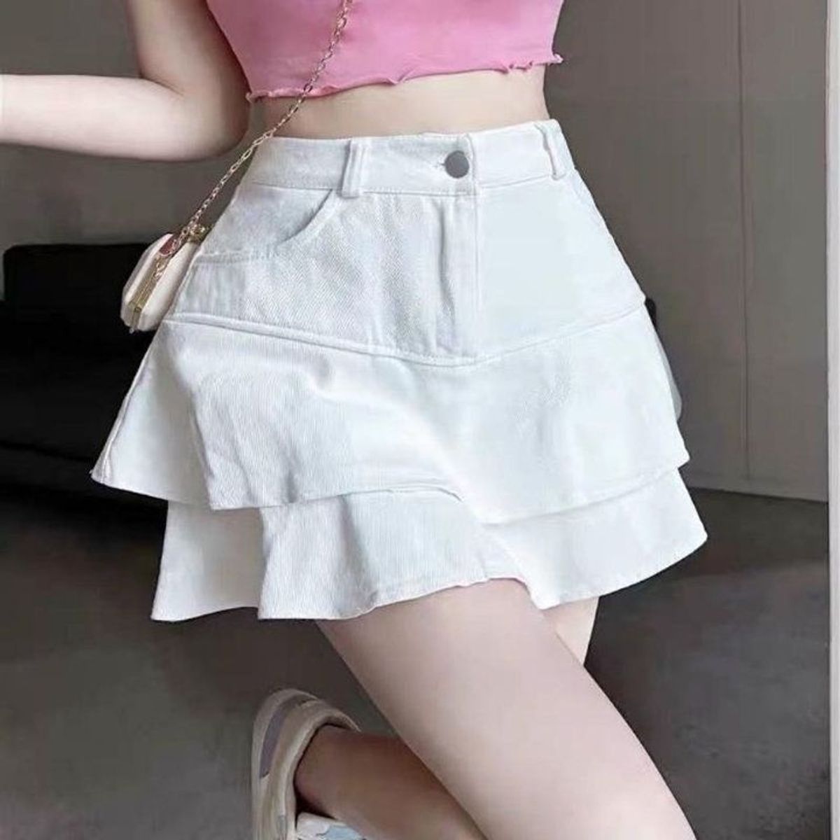 CHÂN VÁY KAKI HAI TẦNG CÓ QUẦN TRONG - NHƯ Ý BOUTIQUE CHÂN VÁY KAKI HAI TẦNG CÓ QUẦN TRONG - NHƯ Ý BOUTIQUE