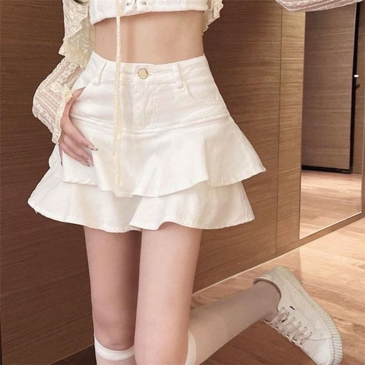 CHÂN VÁY KAKI HAI TẦNG CÓ QUẦN TRONG - NHƯ Ý BOUTIQUE CHÂN VÁY KAKI HAI TẦNG CÓ QUẦN TRONG - NHƯ Ý BOUTIQUE
