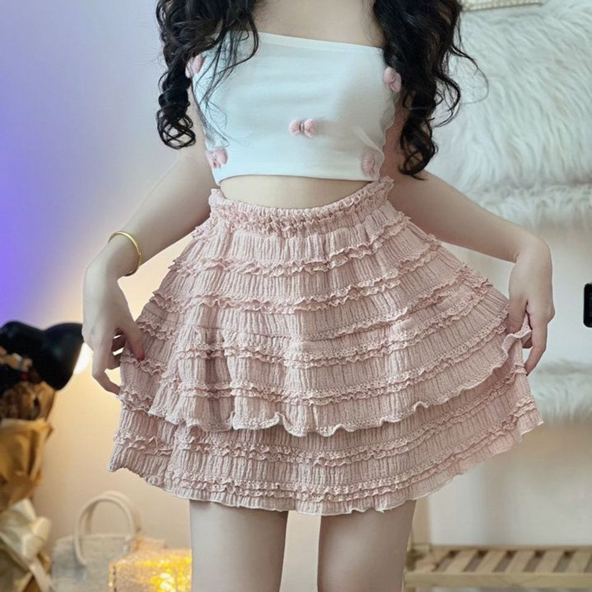 CHÂN VÁY NGẮN 2 TẦNG CÓ QUẦN BÊN TRONG - NHƯ Ý BOUTIQUE CHÂN VÁY NGẮN 2 TẦNG CÓ QUẦN BÊN TRONG - NHƯ Ý BOUTIQUE