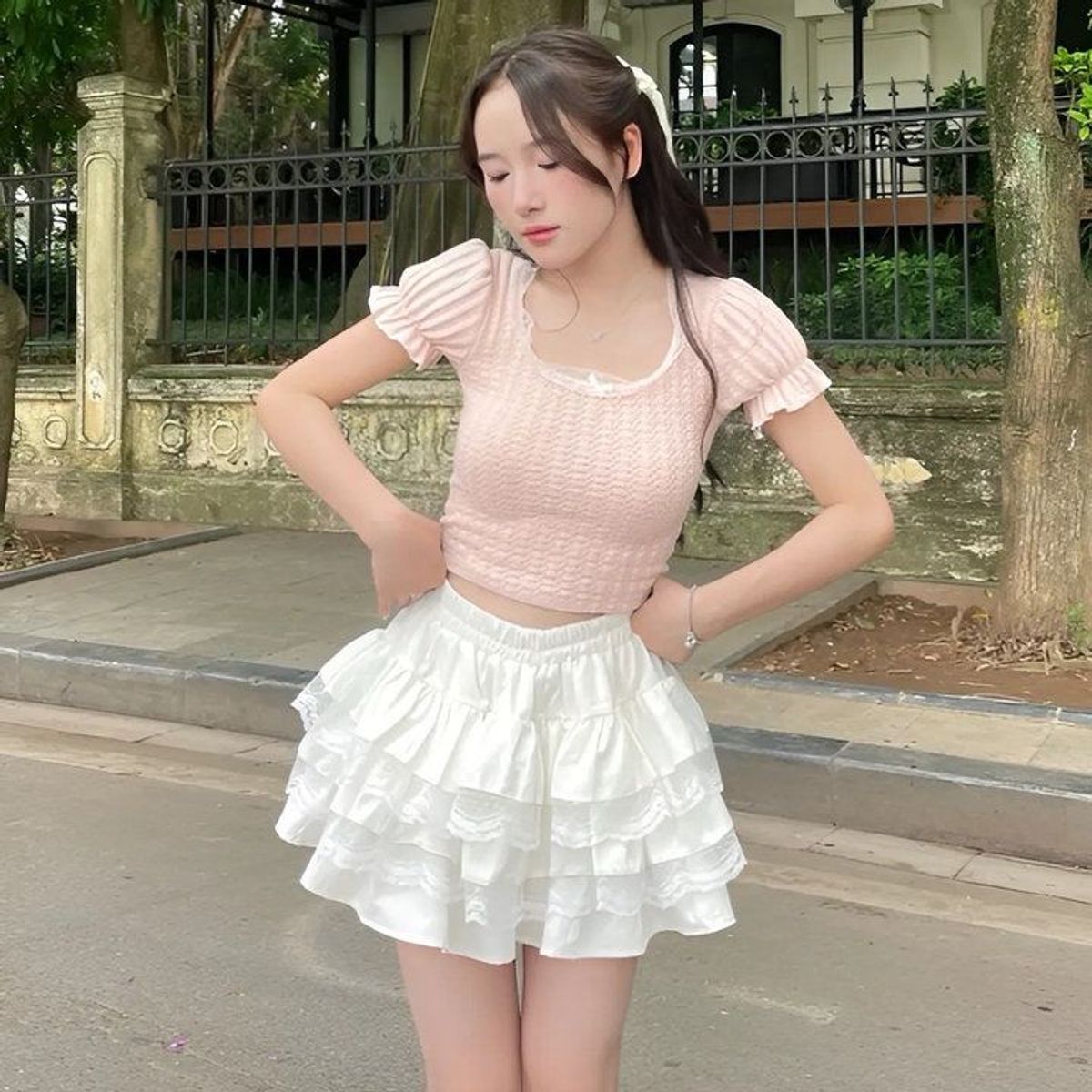 CHÂN VÁY XỐP TẦNG PHỐI REN XINH - NHƯ Ý BOUTIQUE CHÂN VÁY XỐP TẦNG PHỐI REN XINH - NHƯ Ý BOUTIQUE