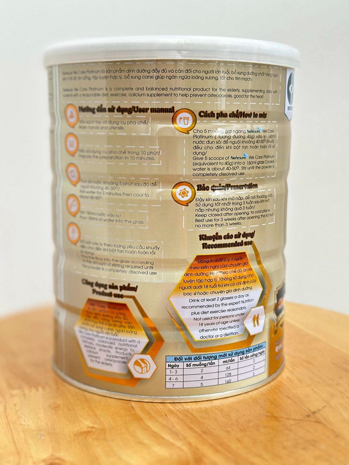 SỮA BỘT NEFESURE WE CARE PLATINUM (800G) SỮA BỘT NEFESURE WE CARE PLATINUM (800G)