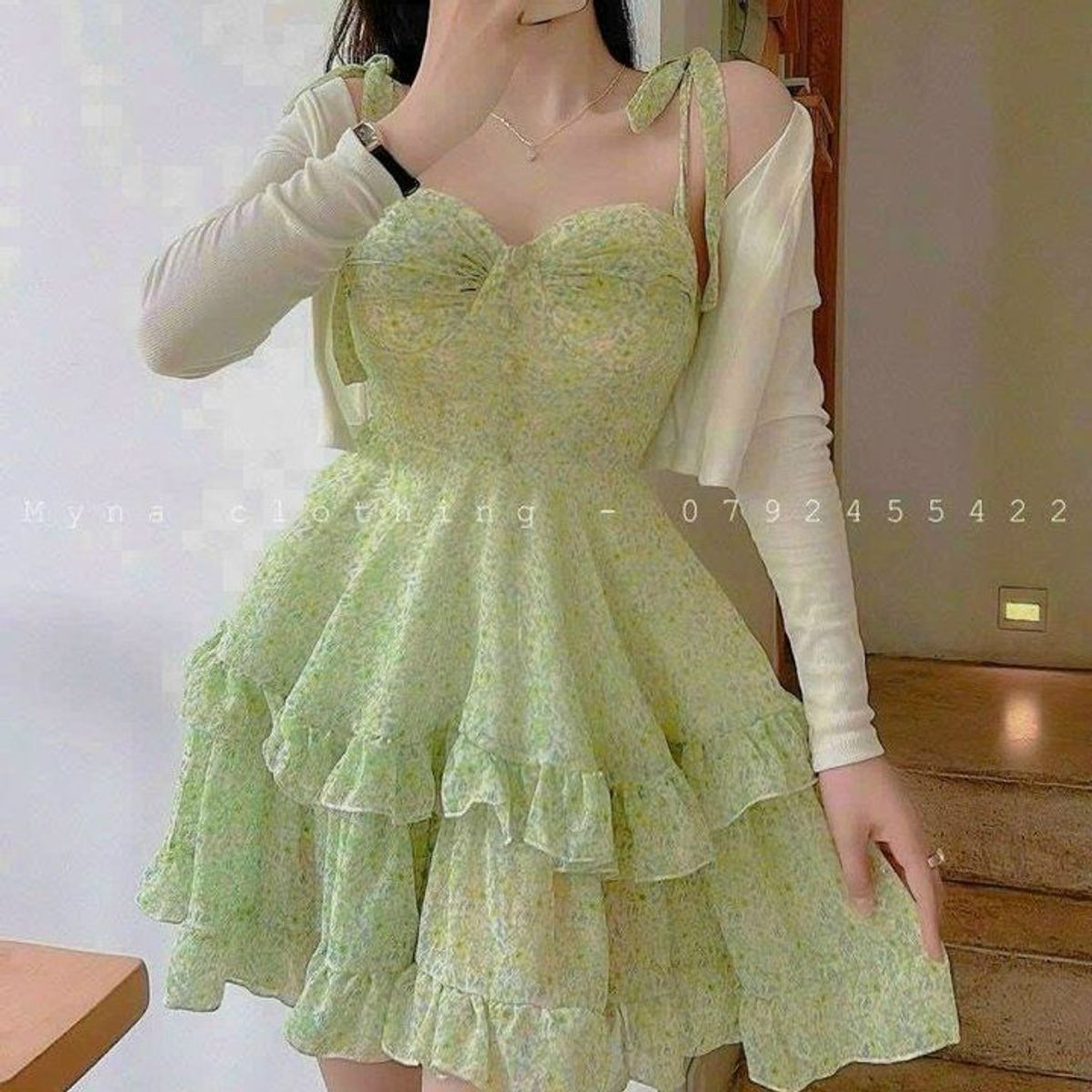SET ÁO KHOÁC KÈM ĐẦM VOAN CAO CẤP YVY27_ TRIỆU VY STORE SET ÁO KHOÁC KÈM ĐẦM VOAN CAO CẤP YVY27_ TRIỆU VY STORE
