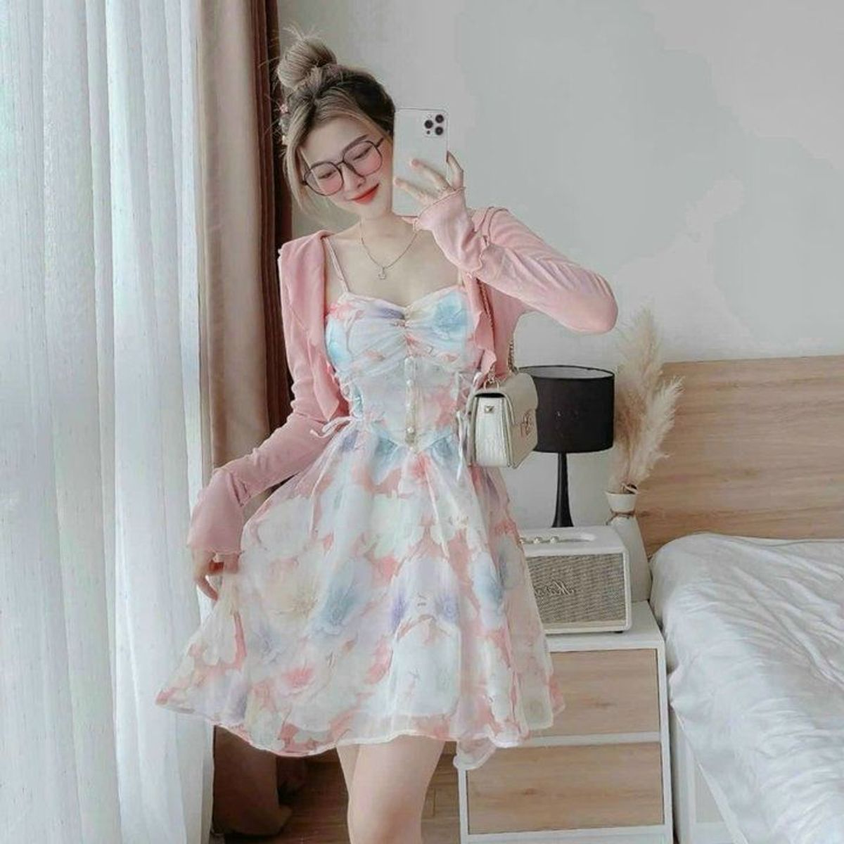 SET ÁO KHOÁC KÈM ĐẦM VOAN CAO CẤP YVY27_ TRIỆU VY STORE SET ÁO KHOÁC KÈM ĐẦM VOAN CAO CẤP YVY27_ TRIỆU VY STORE