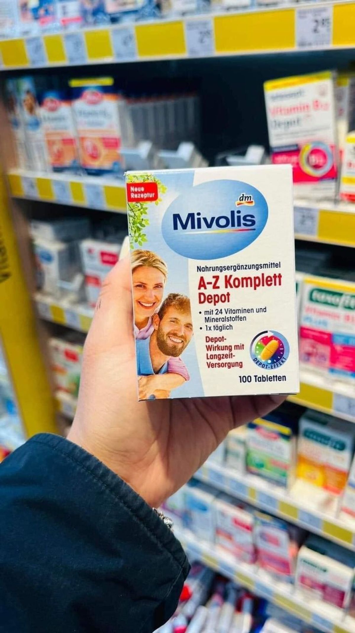 Viên uống bổ sung vitamin tổng hợp MIVOLIS AZ DEPOT NỘI ĐỊA ĐỨC
- Viên uống bổ sung vitamin tổng hợp MIVOLIS AZ DEPOT NỘI ĐỊA ĐỨC
-