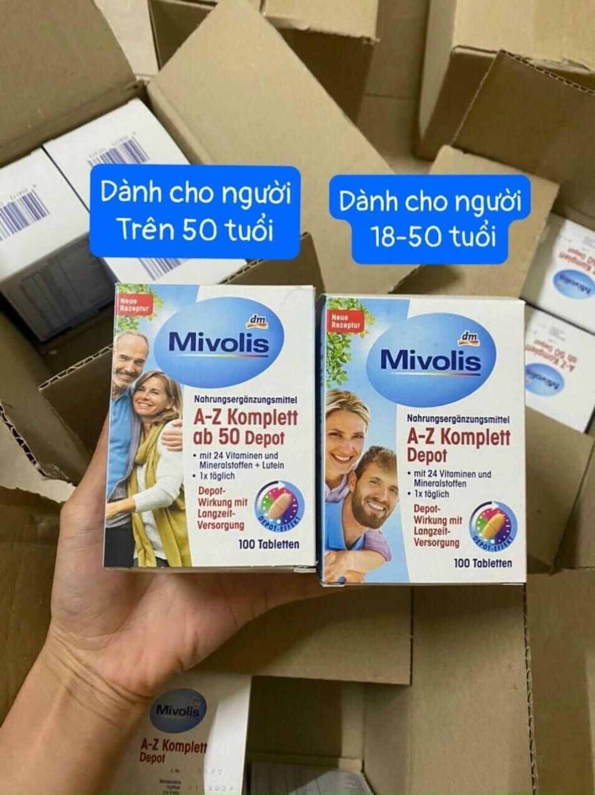 Viên uống bổ sung vitamin tổng hợp MIVOLIS AZ DEPOT NỘI ĐỊA ĐỨC
- Viên uống bổ sung vitamin tổng hợp MIVOLIS AZ DEPOT NỘI ĐỊA ĐỨC
-