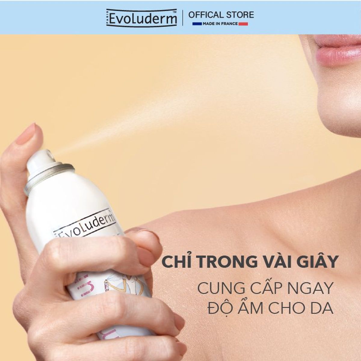 Xịt khoáng Evoluderm chính hãng dưỡng ẩm, làm dịu da 400ml Xịt khoáng Evoluderm chính hãng dưỡng ẩm, làm dịu da 400ml