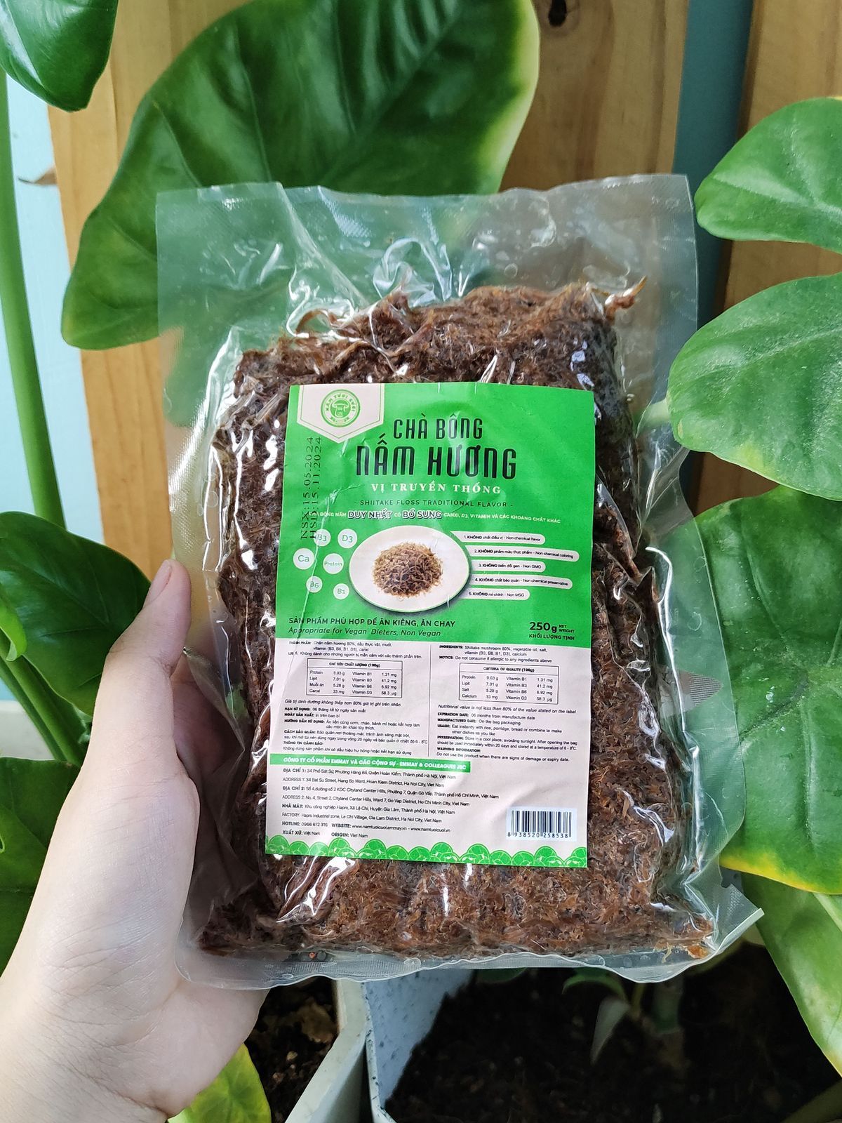 Chà Bông Nấm Hương Chay Vị Truyền Thống túi 250g - Nấm Tươi Cười Chà Bông Nấm Hương Chay Vị Truyền Thống túi 250g - Nấm Tươi Cười