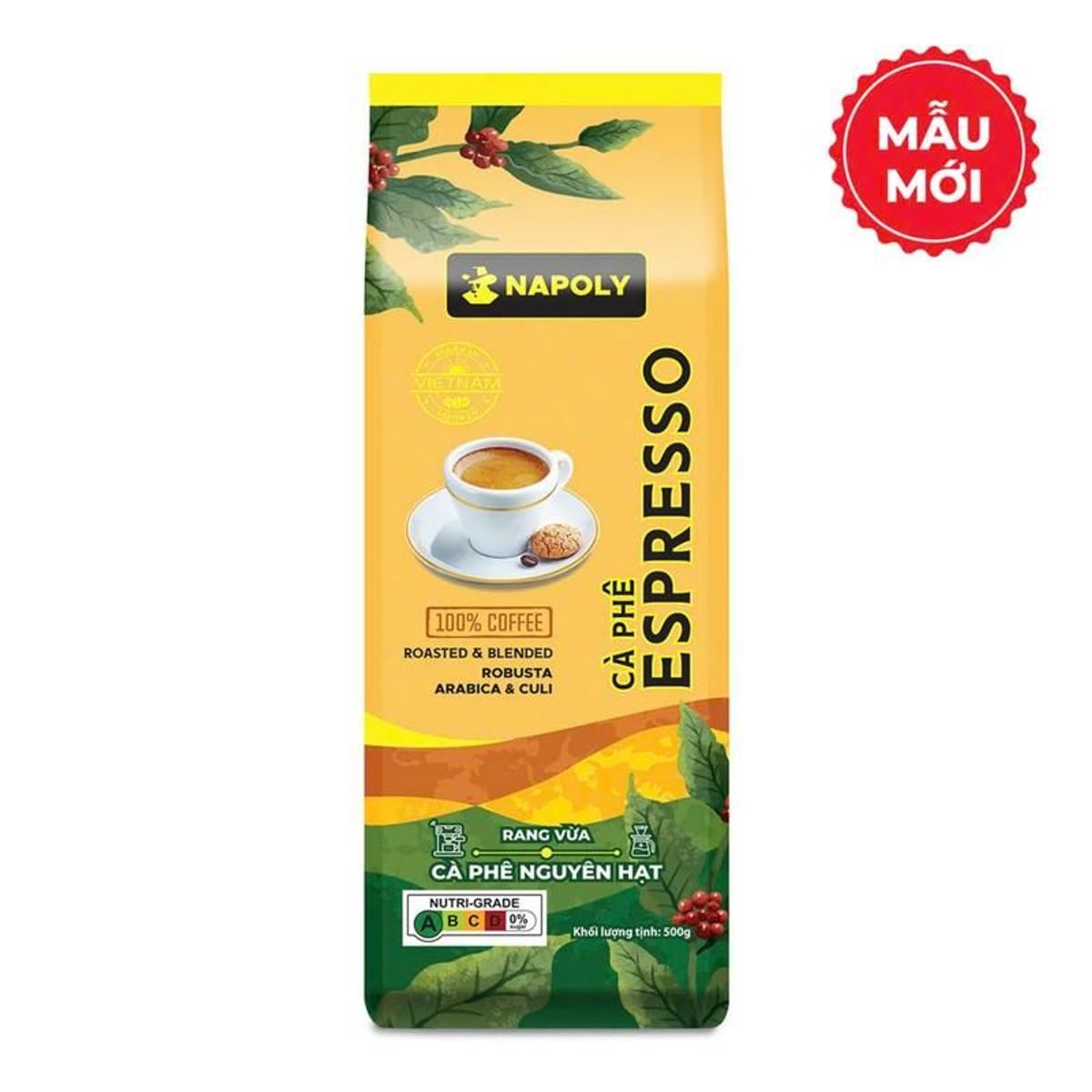 Combo Cà Phê Hạt Mộc Sạch & Gu Napoly Coffee (2 túi 500g) Combo Cà Phê Hạt Mộc Sạch & Gu Napoly Coffee (2 túi 500g)