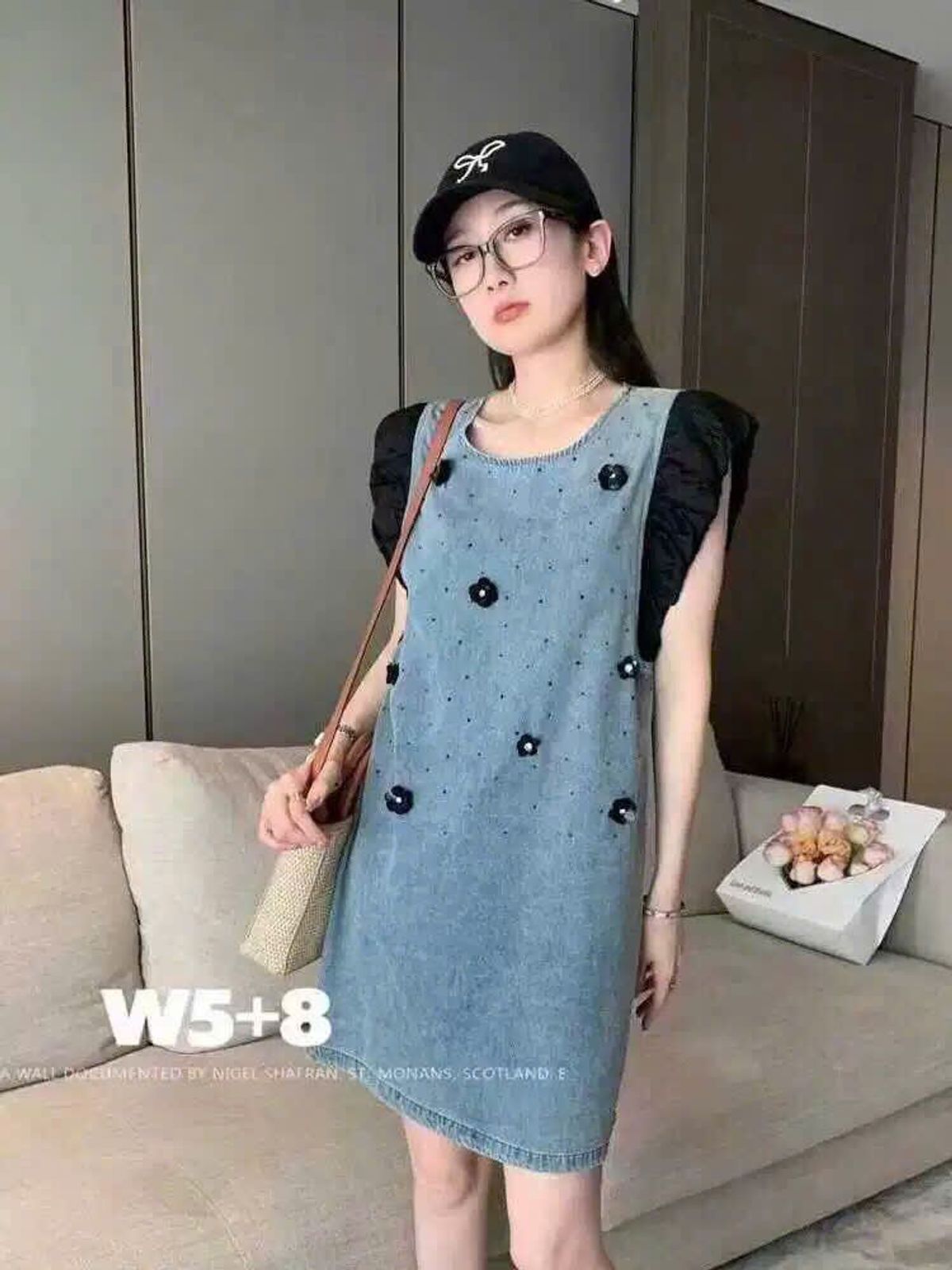 ĐẦM JEAN KẾT HOA NỔI - Đẳng Cấp Thời Trang Nữ ĐẦM JEAN KẾT HOA NỔI - Đẳng Cấp Thời Trang Nữ