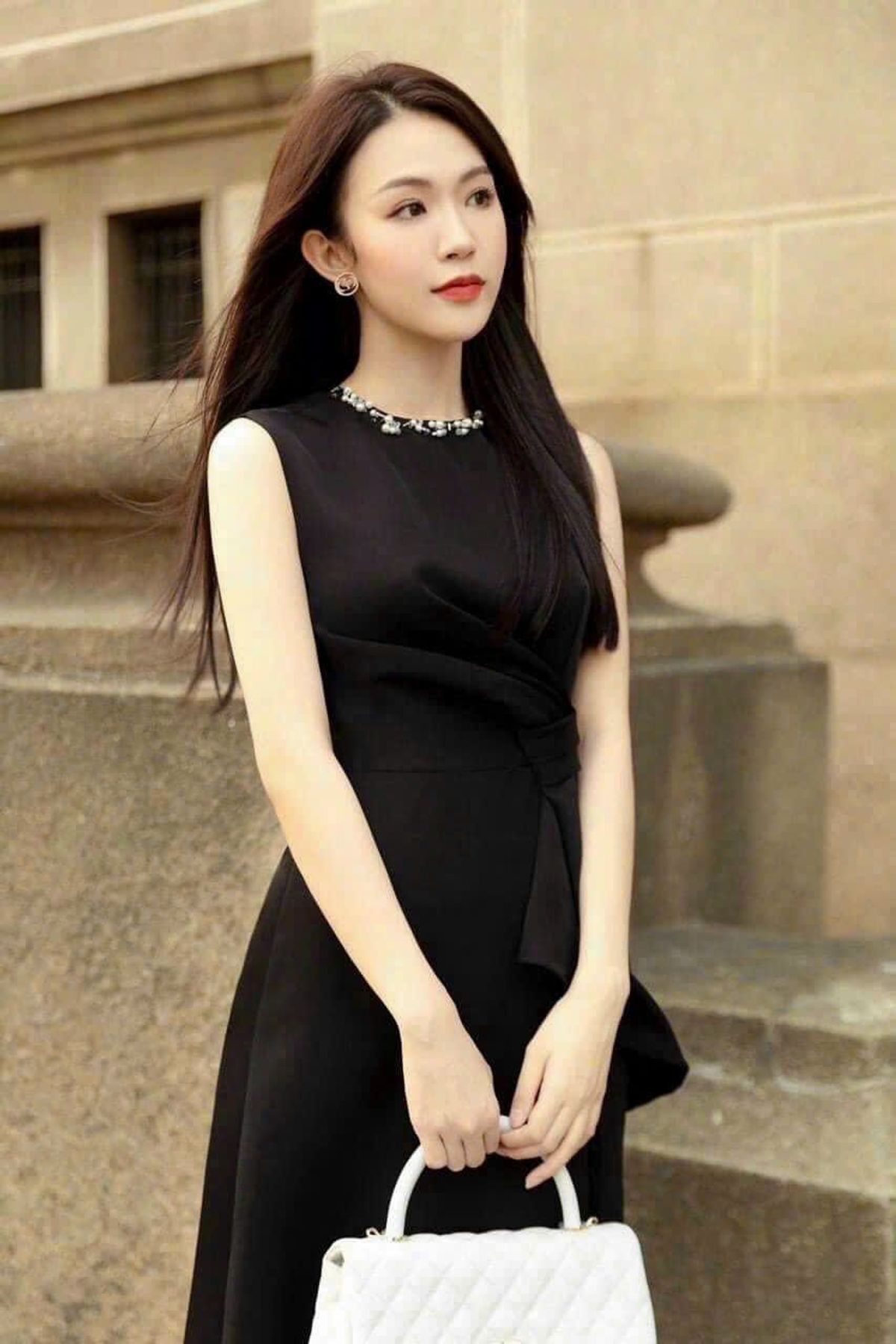 Đầm xòe nữ cườm cổ sang trọng hàng cao cấp Đầm xòe nữ cườm cổ sang trọng hàng cao cấp
