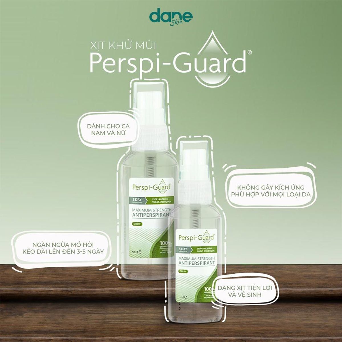 Xịt khử mùi Perspi-Guard 30ml - ngăn mồ hôi toàn thân cao cấp hiệu quả 3 - 5 ngày, giảm tiết mồ hôi Xịt khử mùi Perspi-Guard 30ml - ngăn mồ hôi toàn thân cao cấp hiệu quả 3 - 5 ngày, giảm tiết mồ hôi