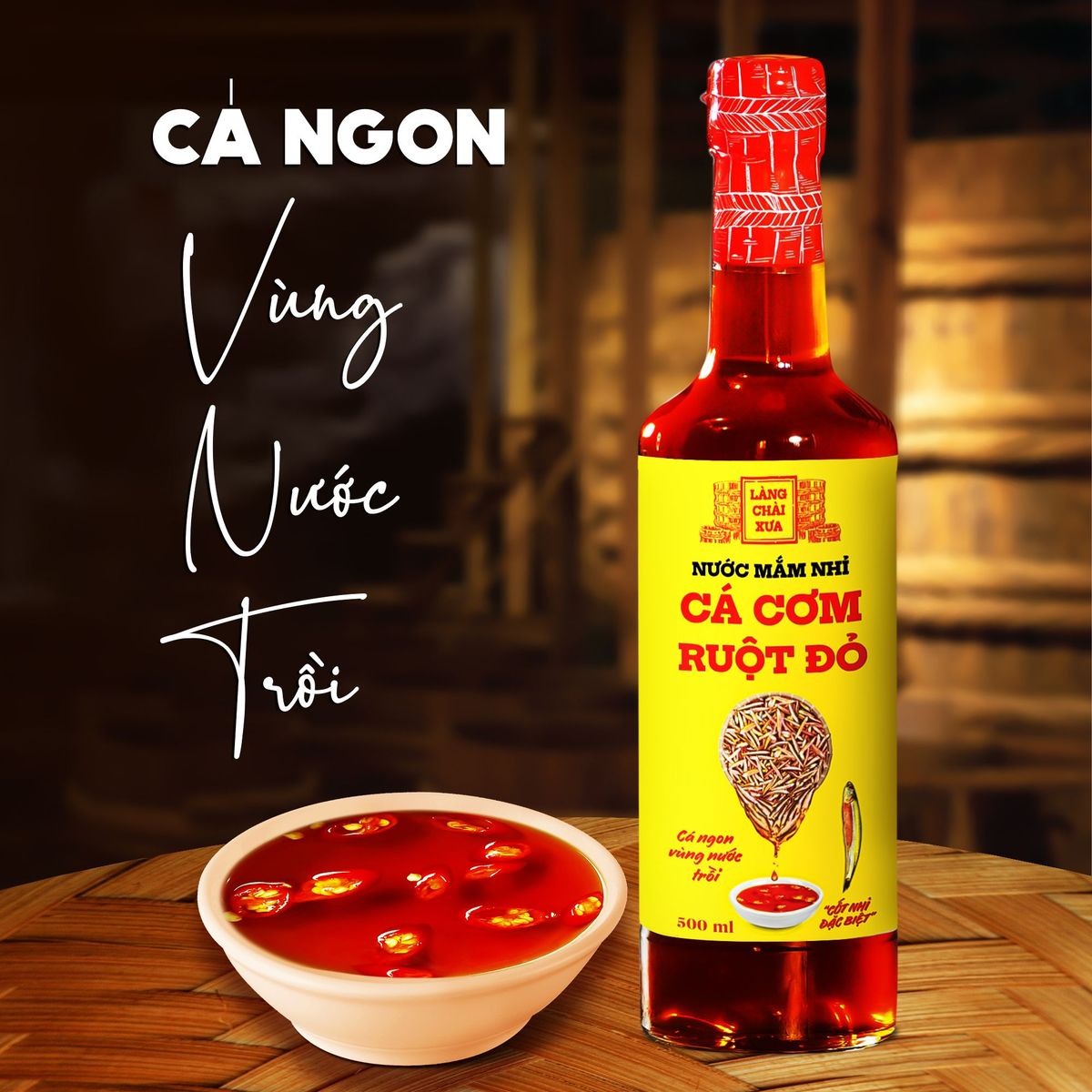01 CHAI NƯỚC MẮM NHỈ CÁ CƠM RUỘT ĐỎ LÀNG CHÀI XƯA 500ML/CHAI CÁ VÀNG NGON VÙNG NƯỚC TRỒI 300 NĂM TRUYỀN THỐNG - LÀNG CHÀI XƯA 01 CHAI NƯỚC MẮM NHỈ CÁ CƠM RUỘT ĐỎ LÀNG CHÀI XƯA 500ML/CHAI CÁ VÀNG NGON VÙNG NƯỚC TRỒI 300 NĂM TRUYỀN THỐNG - LÀNG CHÀI XƯA
