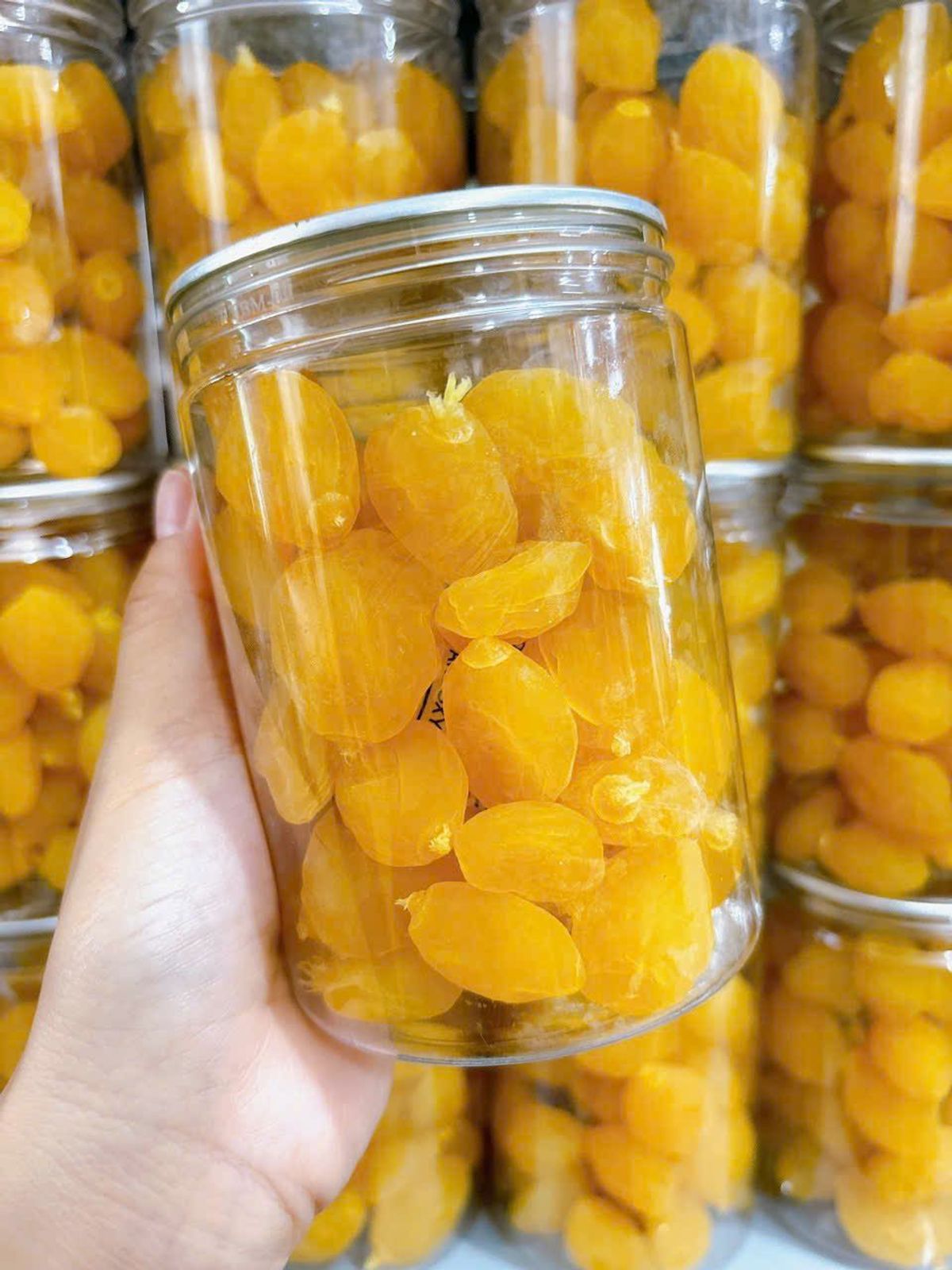 Mứt Đào Vàng Hũ 400G Mứt Đào Vàng Hũ 400G