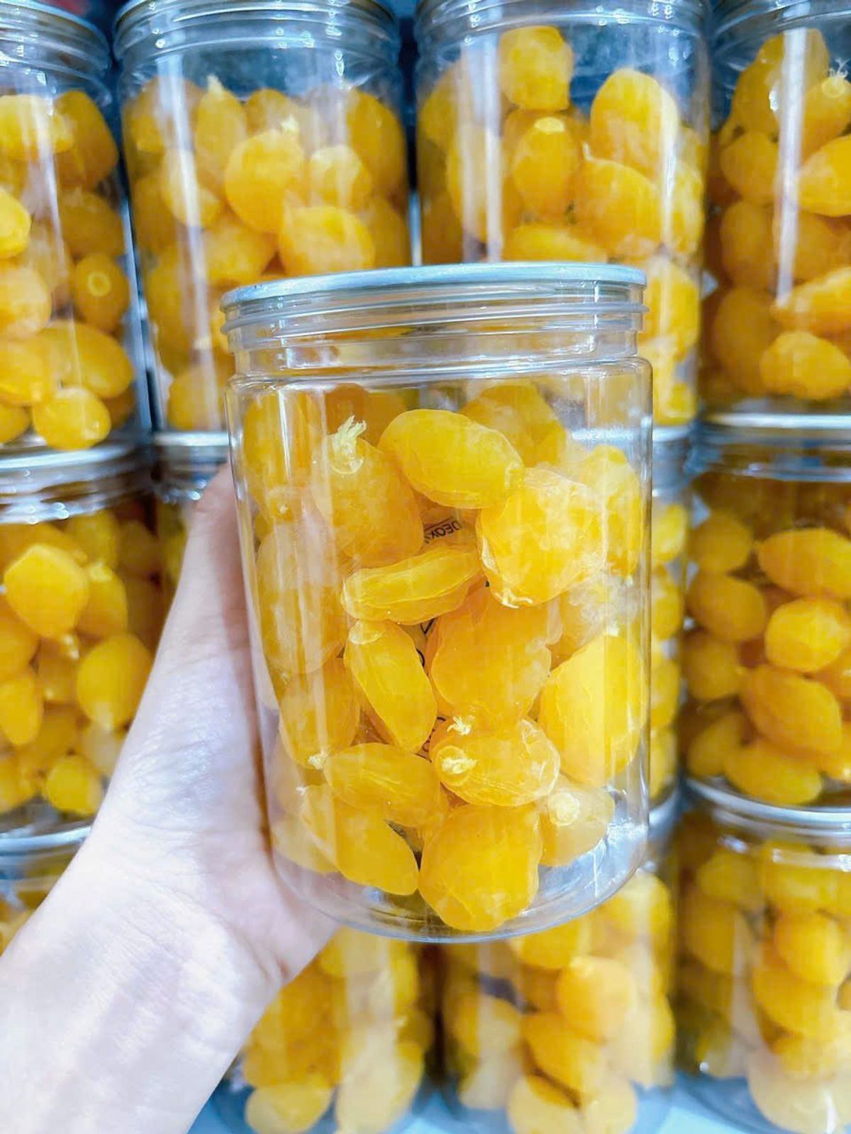 Mứt Đào Vàng Hũ 400G Mứt Đào Vàng Hũ 400G