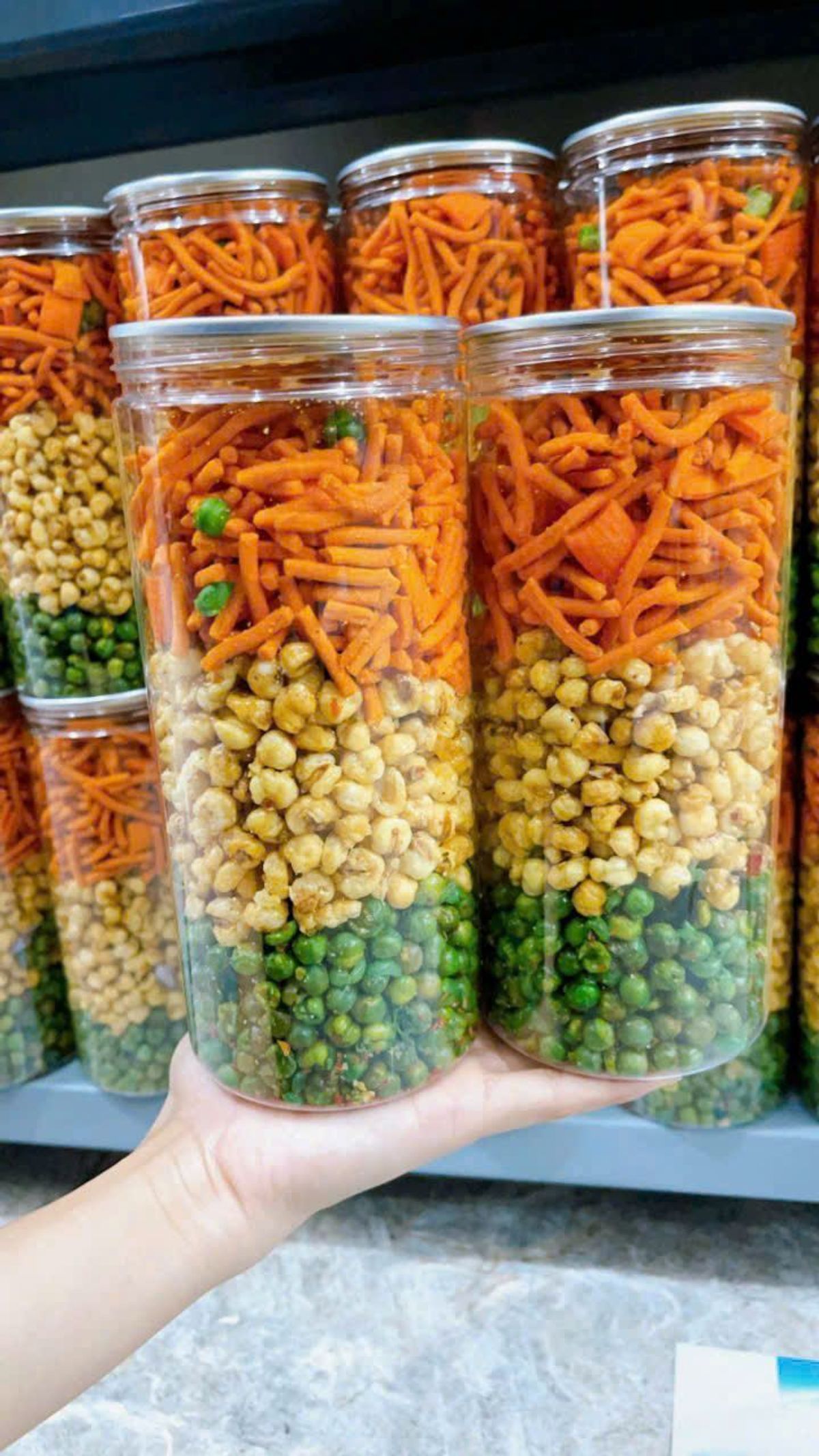 MIX 3 VỊ ( ĐẬU HÀ LAN - BIM BIM - BẮP BƠ ) HỦ PET 400G MIX 3 VỊ ( ĐẬU HÀ LAN - BIM BIM - BẮP BƠ ) HỦ PET 400G