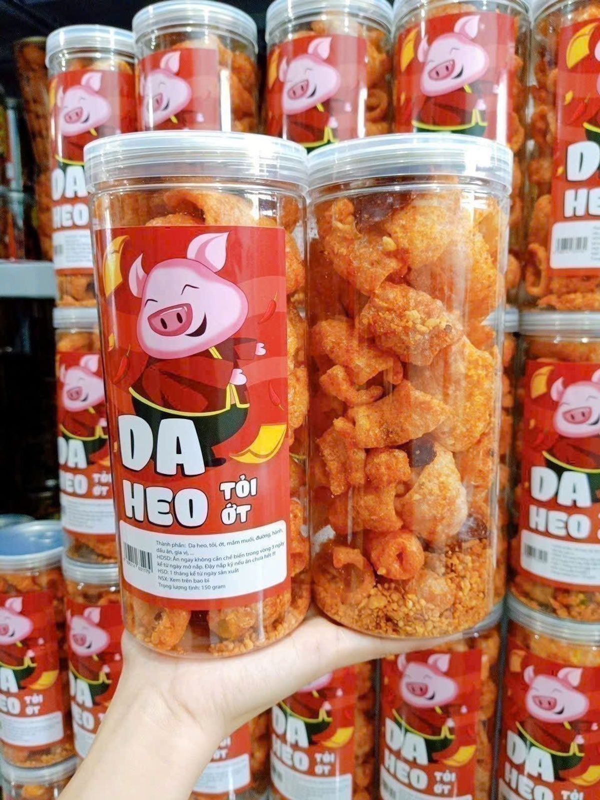 Da Heo Tỏi Ớt Hủ 150gr - Thực Phẩm Chế Biến Sẵn Da Heo Tỏi Ớt Hủ 150gr - Thực Phẩm Chế Biến Sẵn