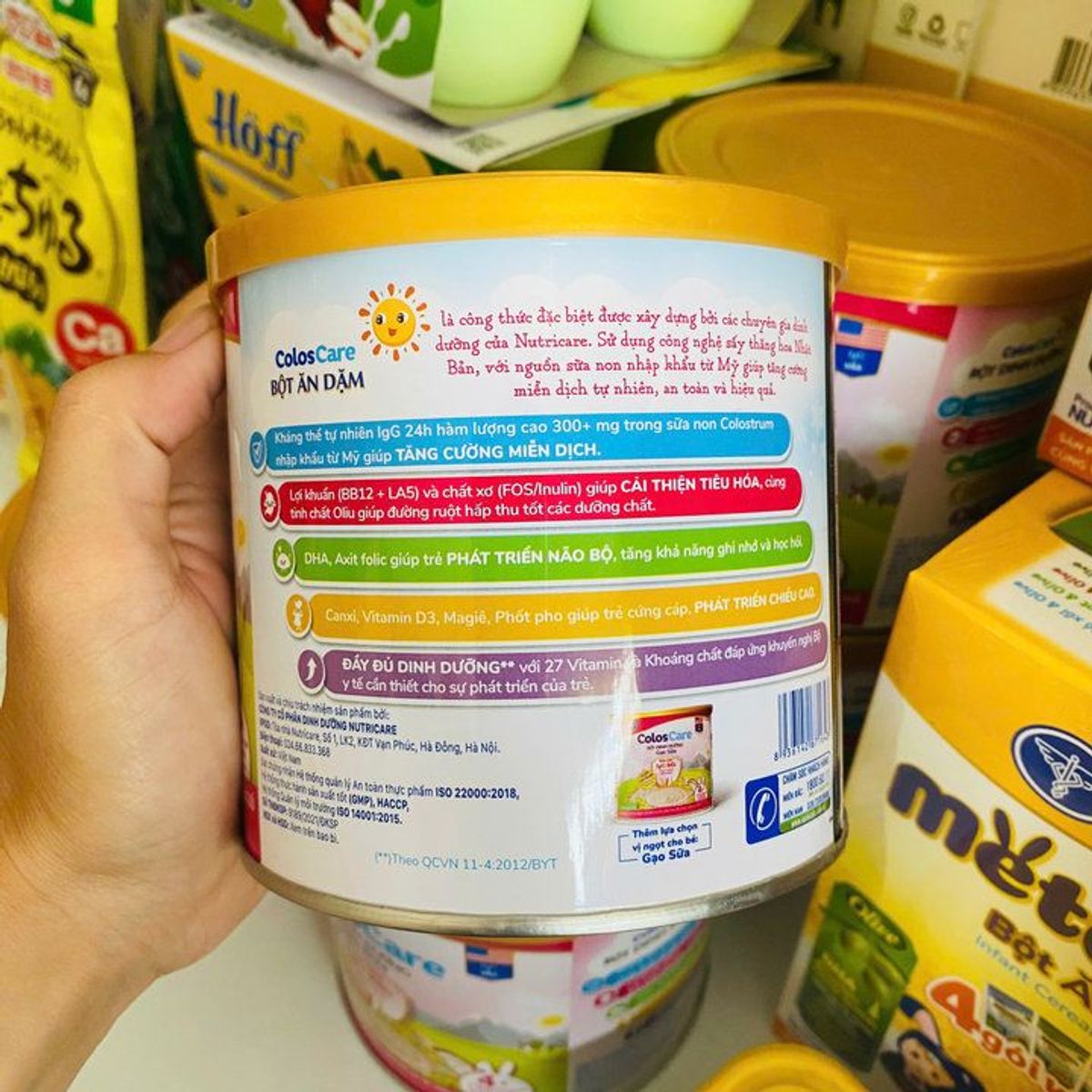 BỘT ĂN DẶM NUTRICARE COLOSCARE BỔ SUNG SỮA NON VÀ DINH DƯỠNG CHO BÉ YÊU LON 200G L070 - LADY'S PASSION BỘT ĂN DẶM NUTRICARE COLOSCARE BỔ SUNG SỮA NON VÀ DINH DƯỠNG CHO BÉ YÊU LON 200G L070 - LADY'S PASSION