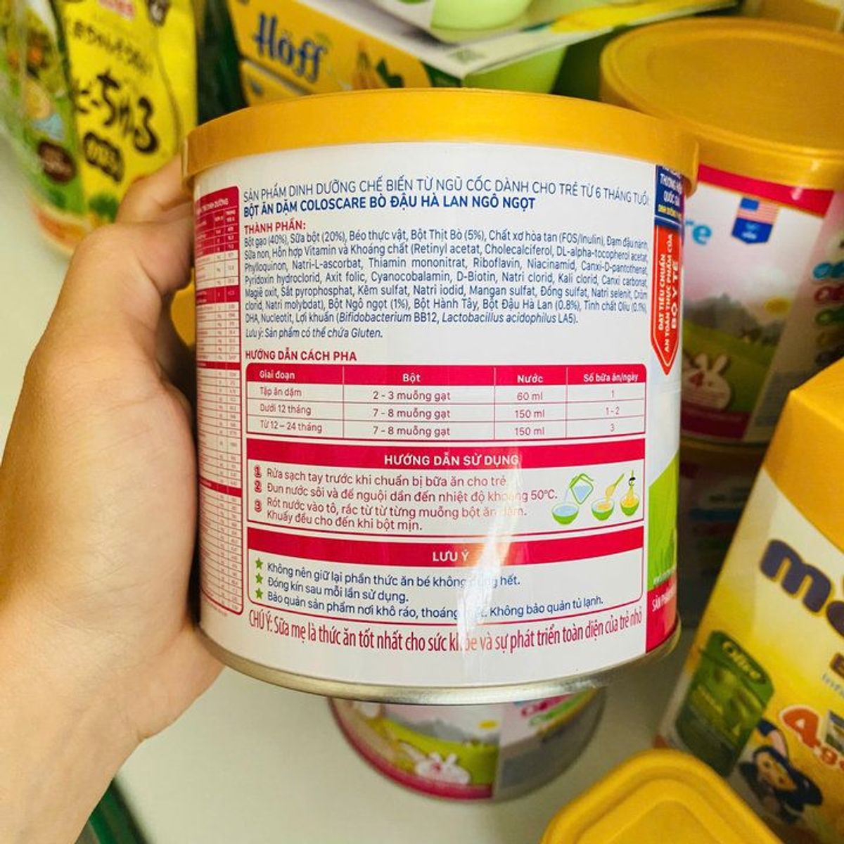 BỘT ĂN DẶM NUTRICARE COLOSCARE BỔ SUNG SỮA NON VÀ DINH DƯỠNG CHO BÉ YÊU LON 200G L070 - LADY'S PASSION BỘT ĂN DẶM NUTRICARE COLOSCARE BỔ SUNG SỮA NON VÀ DINH DƯỠNG CHO BÉ YÊU LON 200G L070 - LADY'S PASSION