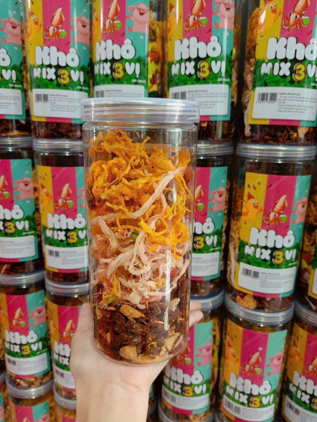 Khô Mix Bò/Gà/Heo 300G - Thực Phẩm Chế Biến Sẵn Khô Mix Bò/Gà/Heo 300G - Thực Phẩm Chế Biến Sẵn