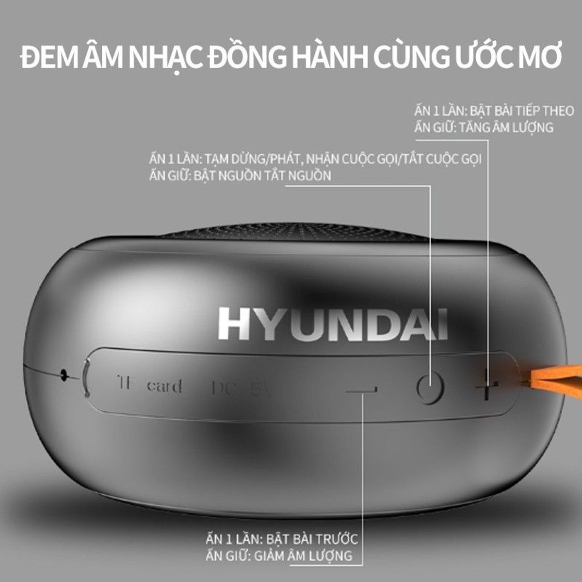 Loa Bluetooth Hyundai Đen HYS21BK Chính Hãng Bảo Hành 12 Tháng Loa Bluetooth Hyundai Đen HYS21BK Chính Hãng Bảo Hành 12 Tháng