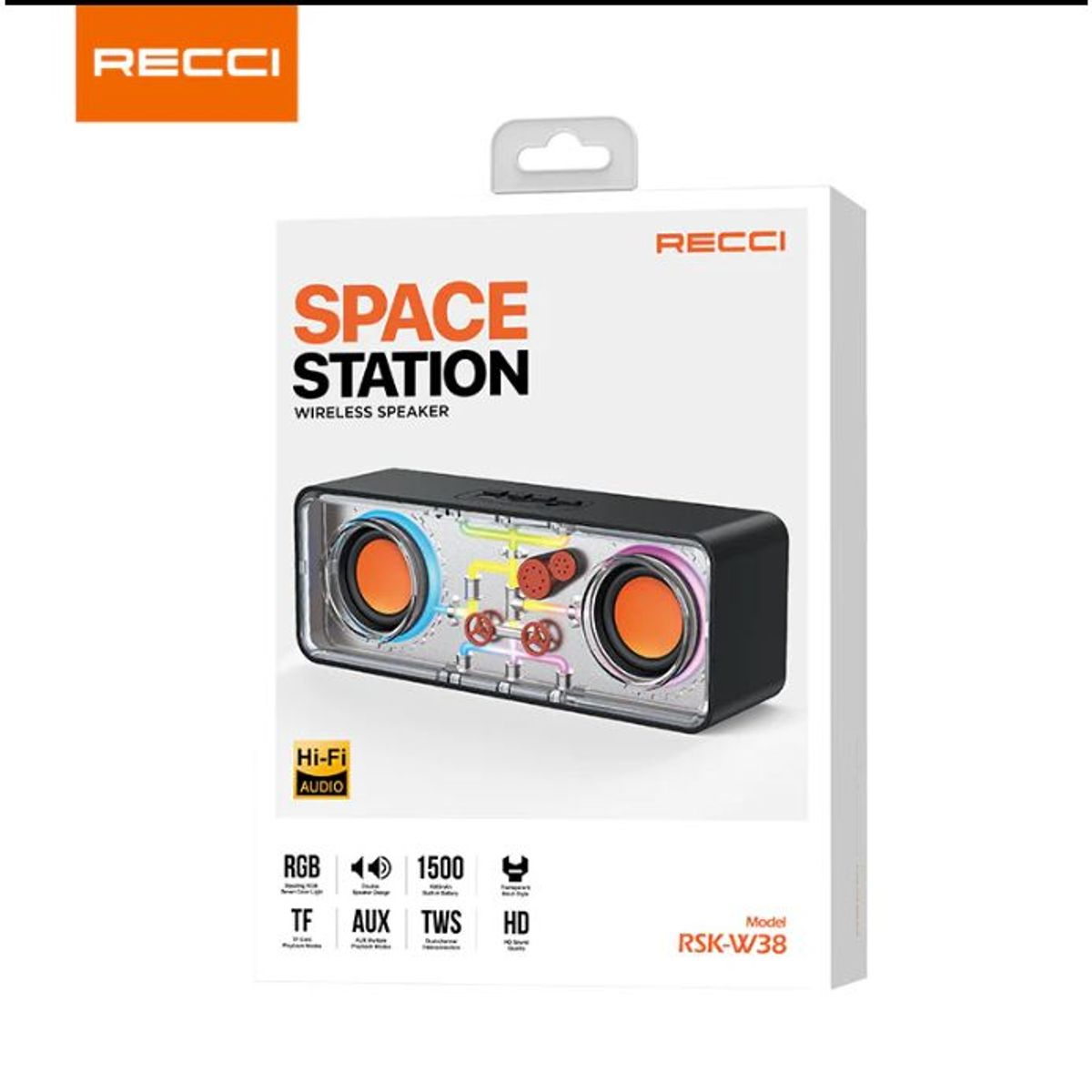 Loa Bluetooth Recci Trắng RSKW38 Loa Bluetooth Recci Trắng RSKW38