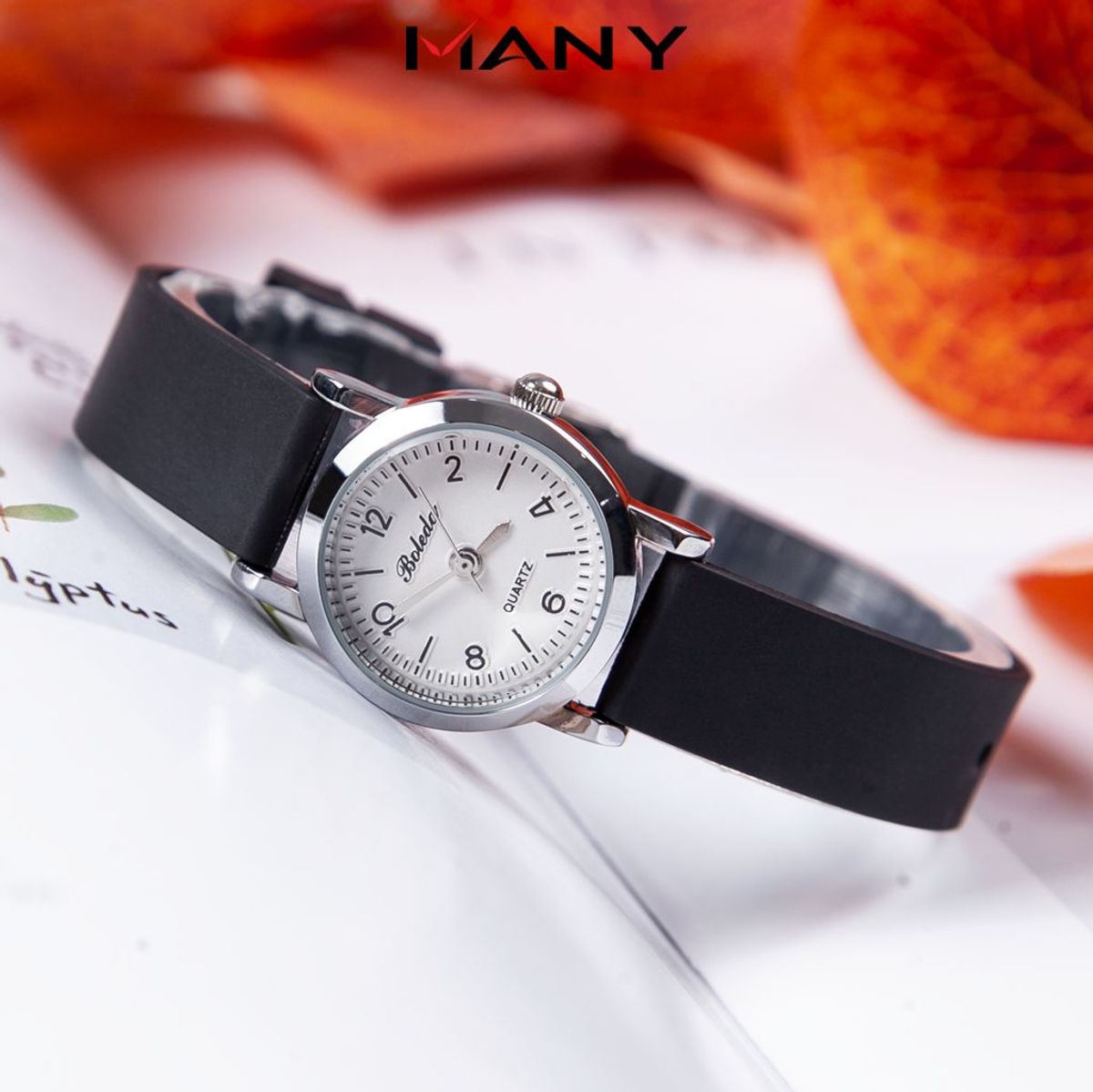 Đồng hồ Unisex Boleda dây cao su mặt tròn viền kim loại - Đồng hồ đeo tay học sinh khóa gài chắc chắn ManYi Đồng hồ Unisex Boleda dây cao su mặt tròn viền kim loại - Đồng hồ đeo tay học sinh khóa gài chắc chắn ManYi