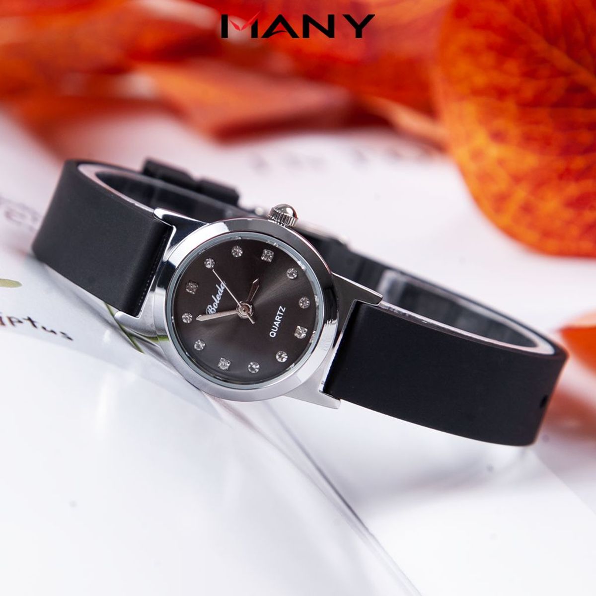 Đồng hồ Unisex Boleda dây cao su mặt tròn viền kim loại - Đồng hồ đeo tay học sinh khóa gài chắc chắn ManYi Đồng hồ Unisex Boleda dây cao su mặt tròn viền kim loại - Đồng hồ đeo tay học sinh khóa gài chắc chắn ManYi