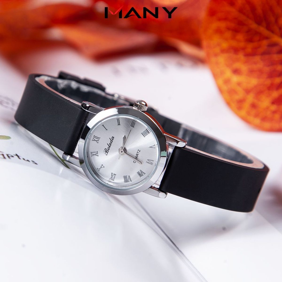Đồng hồ Unisex Boleda dây cao su mặt tròn viền kim loại - Đồng hồ đeo tay học sinh khóa gài chắc chắn ManYi Đồng hồ Unisex Boleda dây cao su mặt tròn viền kim loại - Đồng hồ đeo tay học sinh khóa gài chắc chắn ManYi