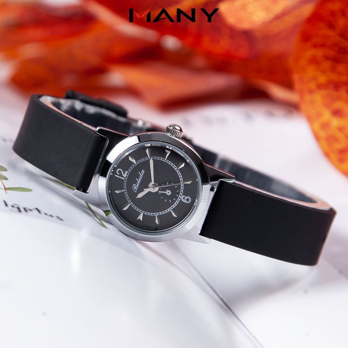 Đồng hồ Unisex Boleda dây cao su mặt tròn viền kim loại - Đồng hồ đeo tay học sinh khóa gài chắc chắn ManYi Đồng hồ Unisex Boleda dây cao su mặt tròn viền kim loại - Đồng hồ đeo tay học sinh khóa gài chắc chắn ManYi