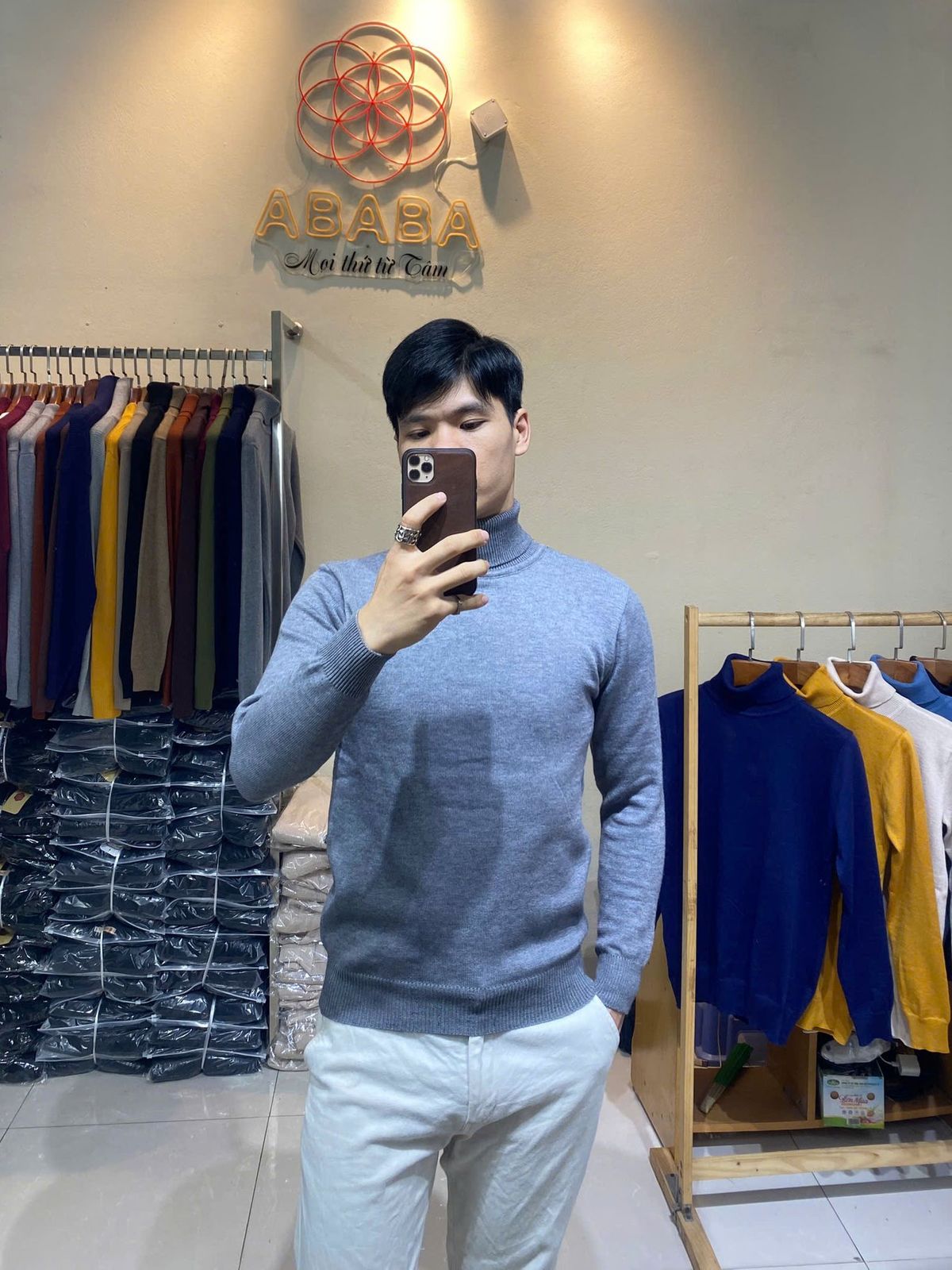 Áo len nam cổ lọ nhiều màu len dệt kim Việt Nam mịn lì không xù không phai có bigsize Hà Đinh-lo-m9 Bán buôn bán sỉ Áo len nam cổ lọ nhiều màu len dệt kim Việt Nam mịn lì không xù không phai có bigsize Hà Đinh-lo-m9 Bán buôn bán sỉ
