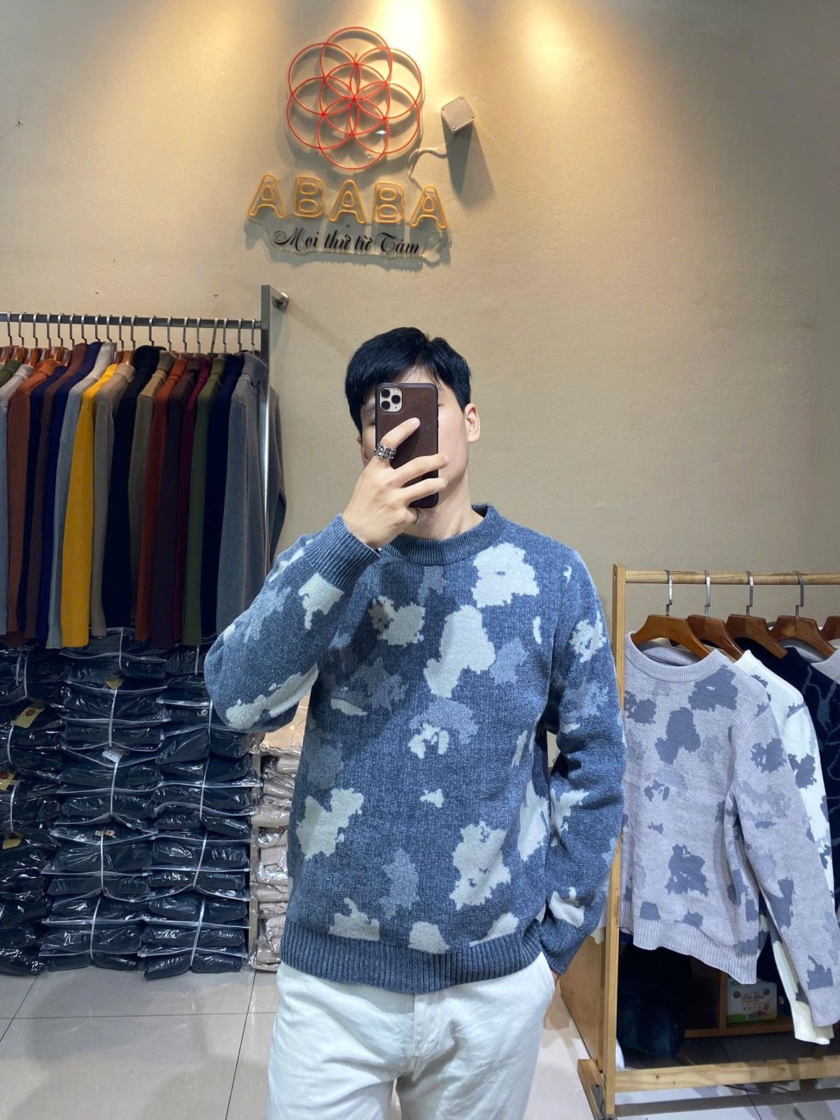Áo len nam cổ tròn áo cổ 3p len nam len nhung dày siêu ấm họa tiết trẻ trung Hà Đinh - M L XL XXL - 3p-913loang Bán sỉ bán buôn Áo len nam cổ tròn áo cổ 3p len nam len nhung dày siêu ấm họa tiết trẻ trung Hà Đinh - M L XL XXL - 3p-913loang Bán sỉ bán buôn