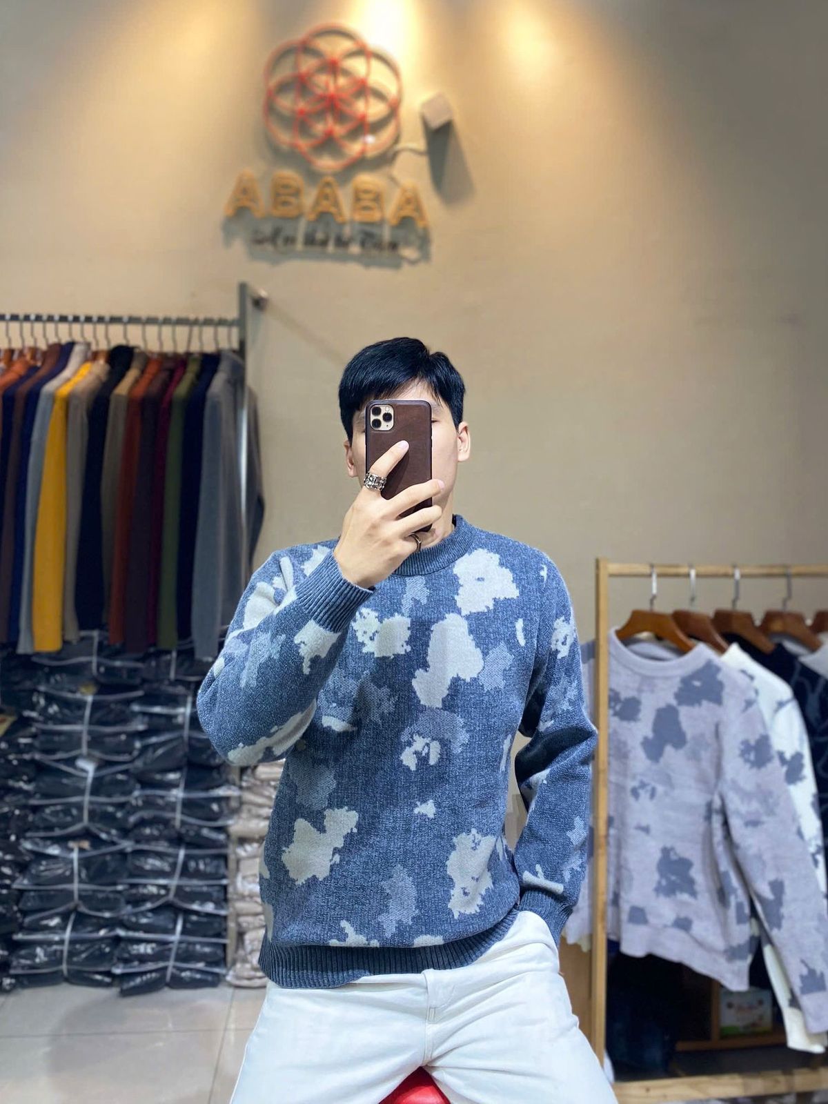 Áo len nam cổ tròn áo cổ 3p len nam len nhung dày siêu ấm họa tiết trẻ trung Hà Đinh - M L XL XXL - 3p-913loang Bán sỉ bán buôn Áo len nam cổ tròn áo cổ 3p len nam len nhung dày siêu ấm họa tiết trẻ trung Hà Đinh - M L XL XXL - 3p-913loang Bán sỉ bán buôn