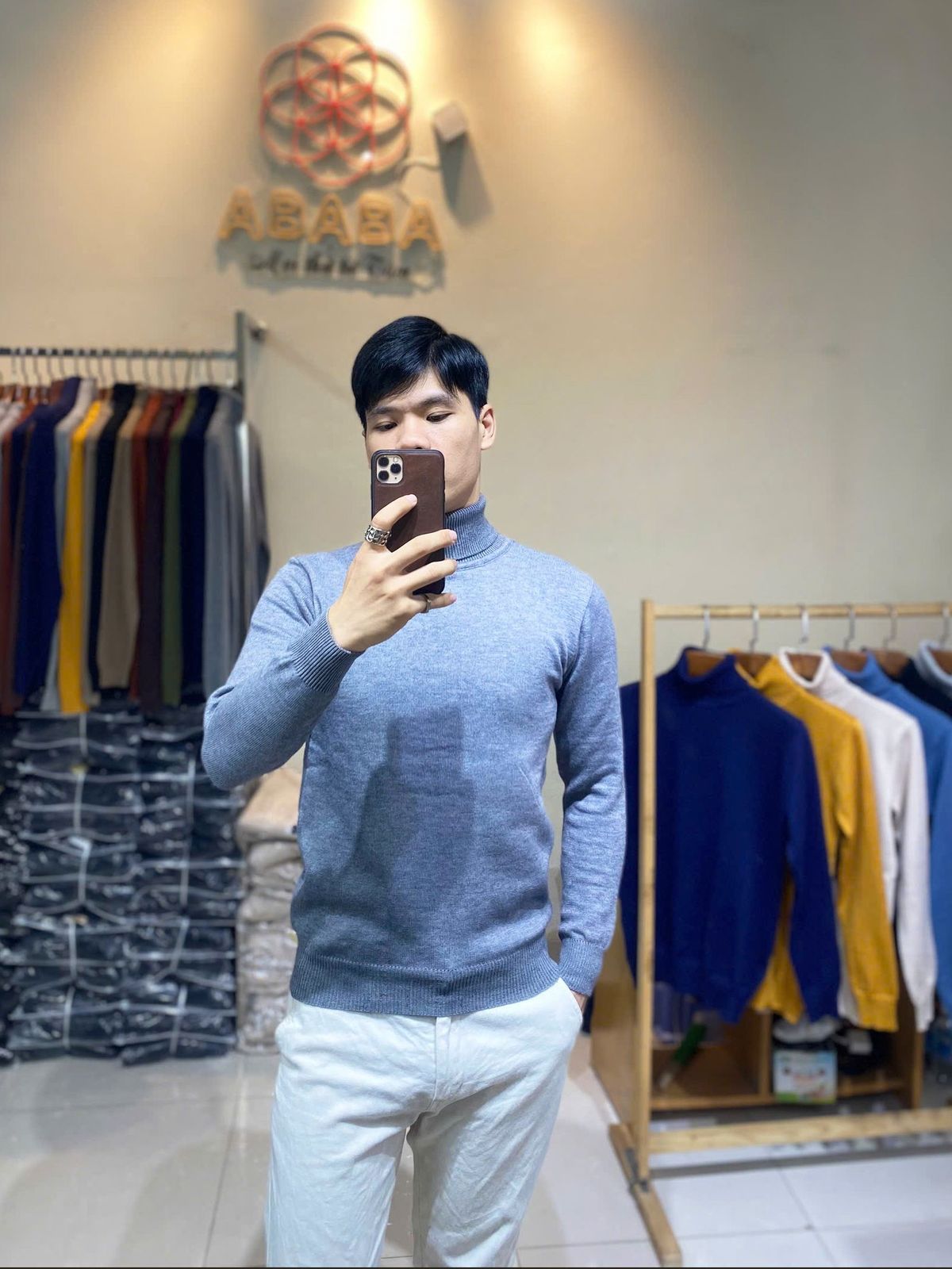 Áo len nam cổ lọ nhiều màu len dệt kim Việt Nam mịn lì không xù không phai có bigsize Hà Đinh-lo-m9 Bán buôn bán sỉ Áo len nam cổ lọ nhiều màu len dệt kim Việt Nam mịn lì không xù không phai có bigsize Hà Đinh-lo-m9 Bán buôn bán sỉ
