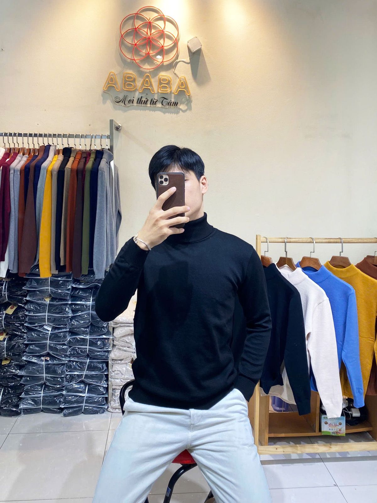 Áo len nam cổ lọ nhiều màu len dệt kim Việt Nam mịn lì không xù không phai có bigsize Hà Đinh-lo-m9 Bán buôn bán sỉ Áo len nam cổ lọ nhiều màu len dệt kim Việt Nam mịn lì không xù không phai có bigsize Hà Đinh-lo-m9 Bán buôn bán sỉ