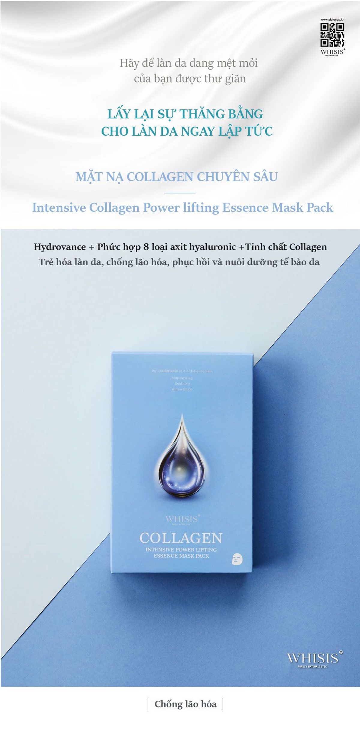 Combo Hộp 10 Mặt Nạ Collagen Chống Lão Hóa Chuyên Sâu WHISIS Intensive Collagen Power Lifting Essence 25ml/miếng Combo Hộp 10 Mặt Nạ Collagen Chống Lão Hóa Chuyên Sâu WHISIS Intensive Collagen Power Lifting Essence 25ml/miếng
