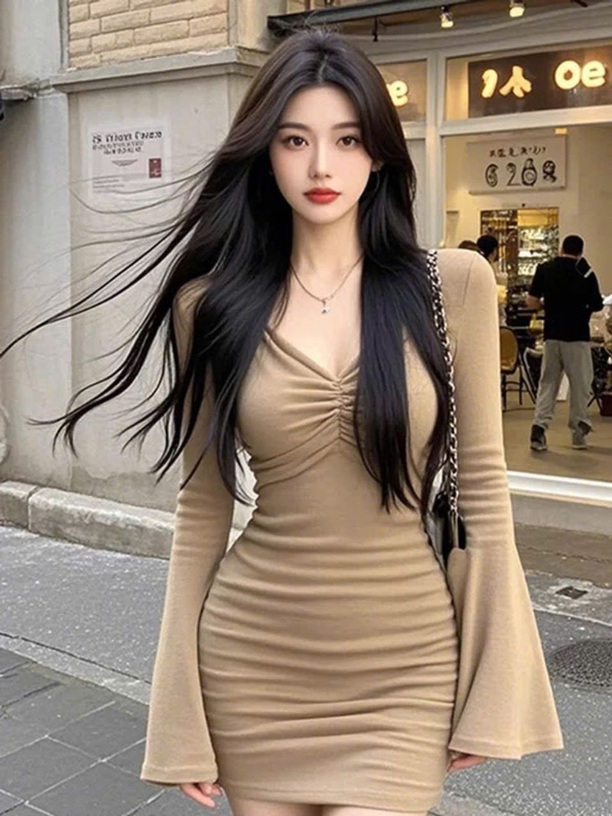 ĐẦM THUN GÂN TĂM TAY LOE - LÊ PHƯƠNG BOUTIQUE ĐẦM THUN GÂN TĂM TAY LOE - LÊ PHƯƠNG BOUTIQUE
