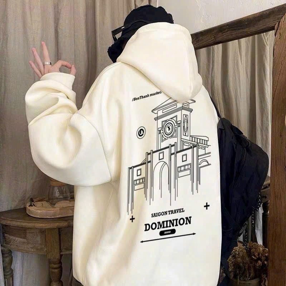 Áo hoodie nam nữ in chợ BẾN THÀNH phong cách đường phố Áo hoodie nam nữ in chợ BẾN THÀNH phong cách đường phố