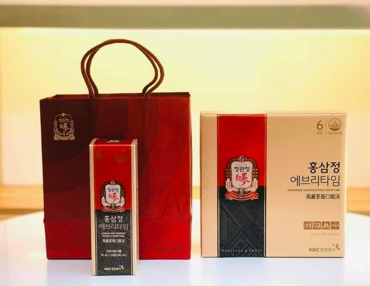 Tinh Chất Hồng Sâm Không Đường KGC Cheong Kwan Jang Extract Everytime Original 30 gói x 10ml Tinh Chất Hồng Sâm Không Đường KGC Cheong Kwan Jang Extract Everytime Original 30 gói x 10ml