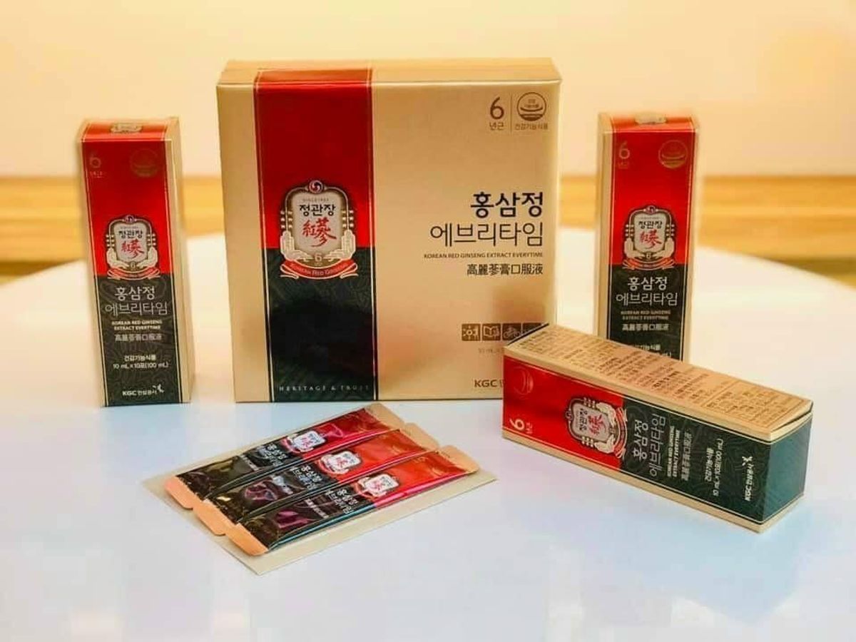 Tinh Chất Hồng Sâm Không Đường KGC Cheong Kwan Jang Extract Everytime Original 30 gói x 10ml Tinh Chất Hồng Sâm Không Đường KGC Cheong Kwan Jang Extract Everytime Original 30 gói x 10ml