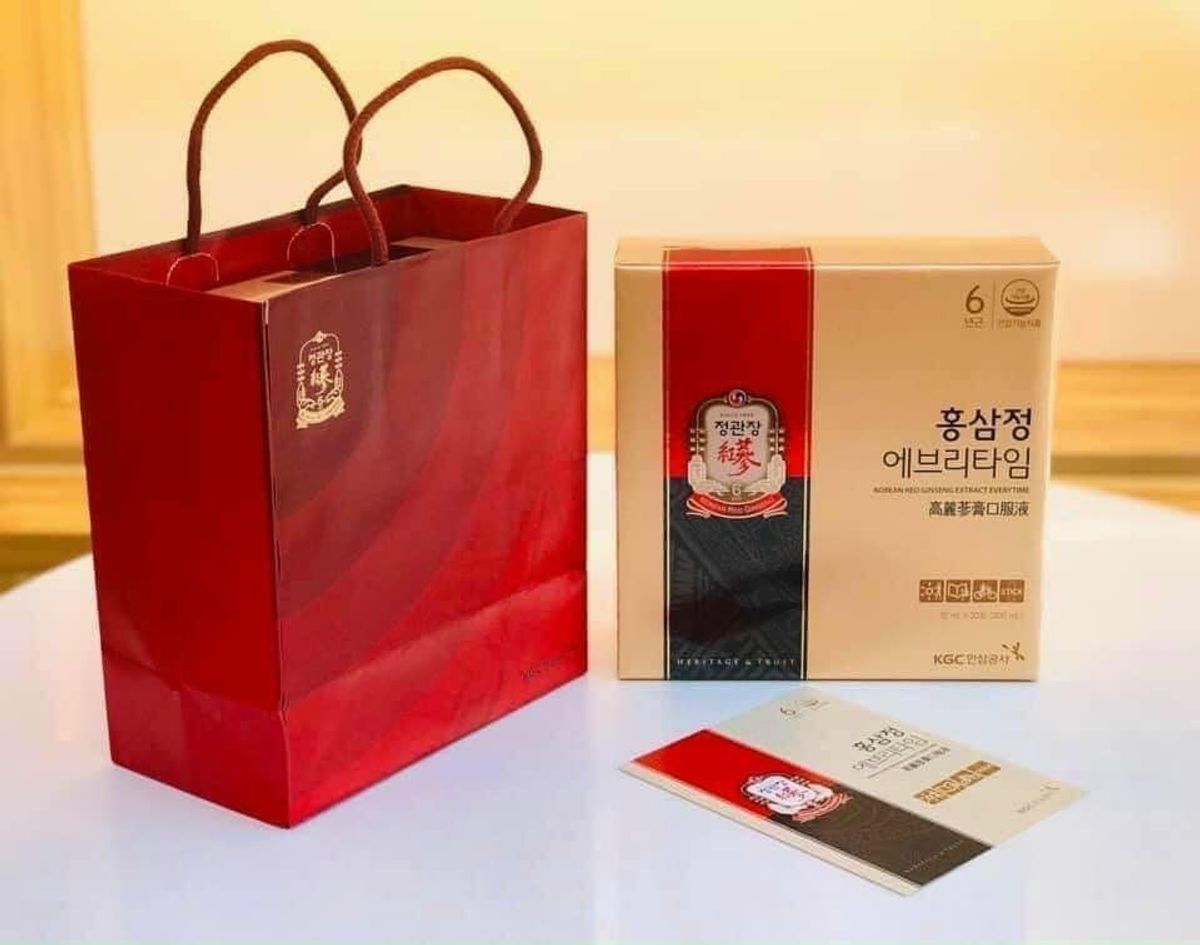 Tinh Chất Hồng Sâm Không Đường KGC Cheong Kwan Jang Extract Everytime Original 30 gói x 10ml Tinh Chất Hồng Sâm Không Đường KGC Cheong Kwan Jang Extract Everytime Original 30 gói x 10ml