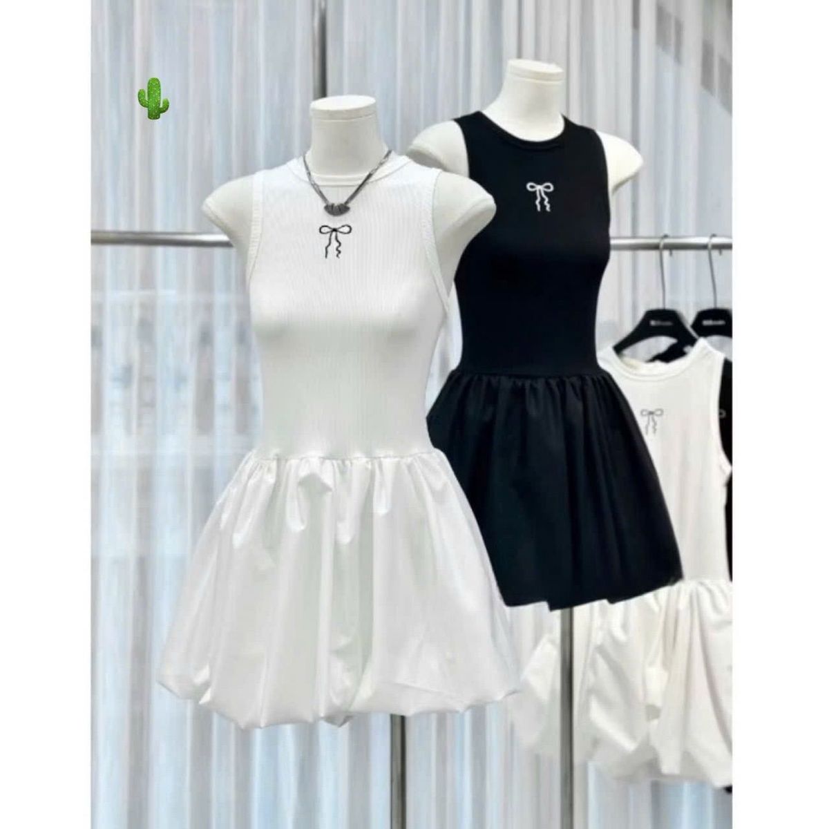 Đầm bí thêu nơ cute - Như Ý Boutique Đầm bí thêu nơ cute - Như Ý Boutique